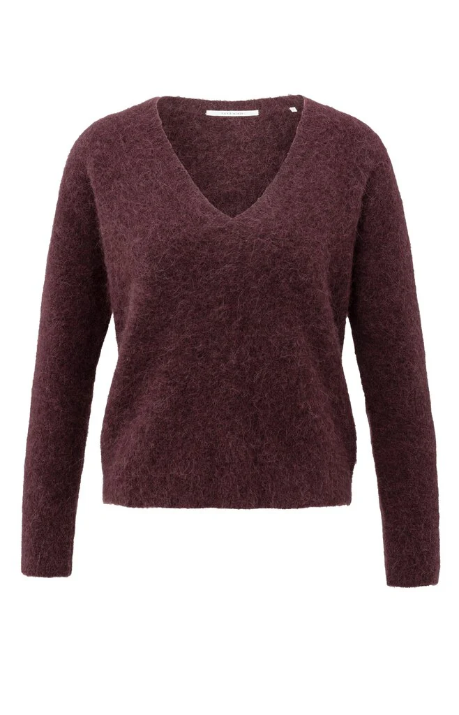 Weicher Pullover mit V-Ausschnitt