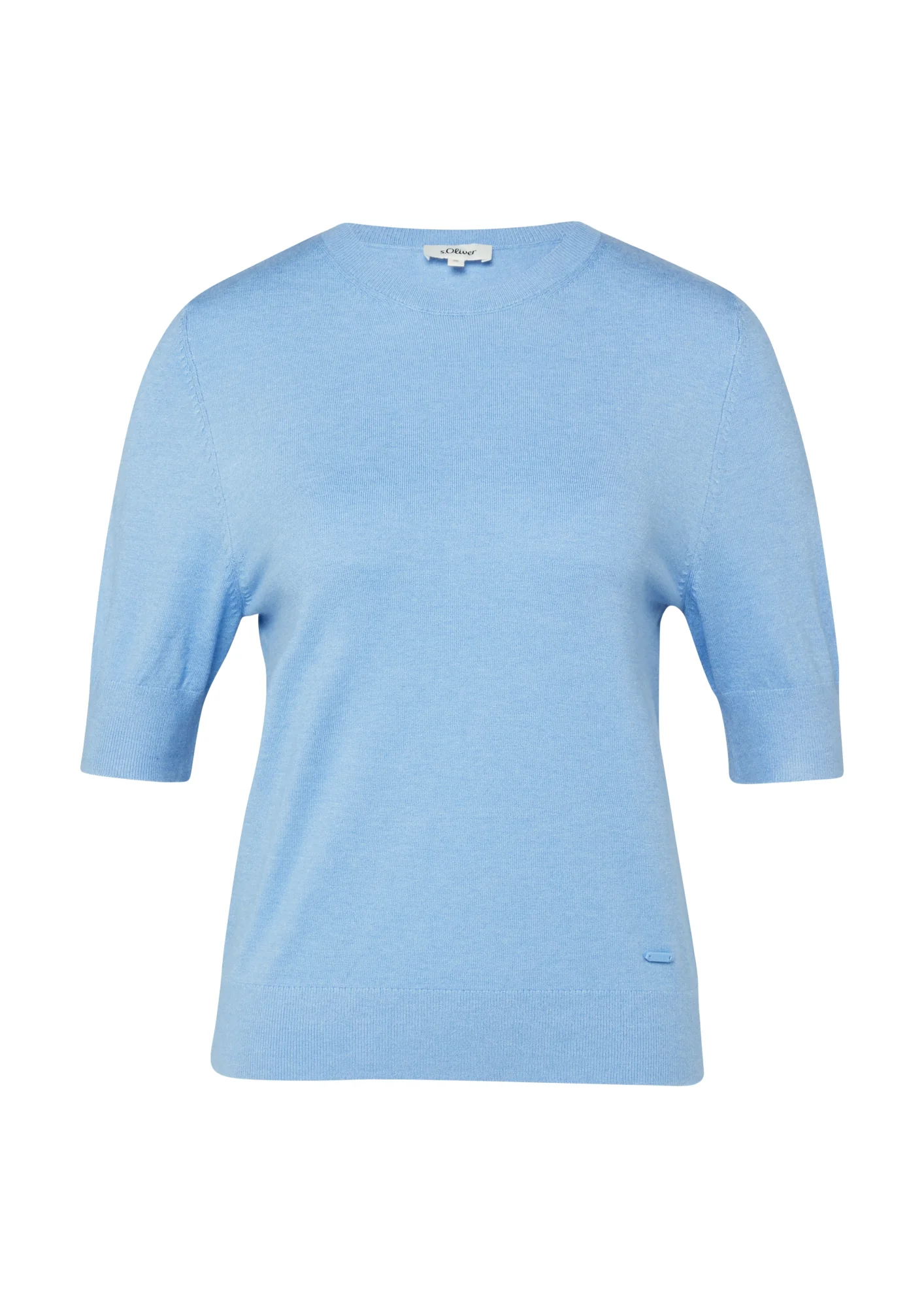 Weicher Kurzarm-Strickpullover - Image 3