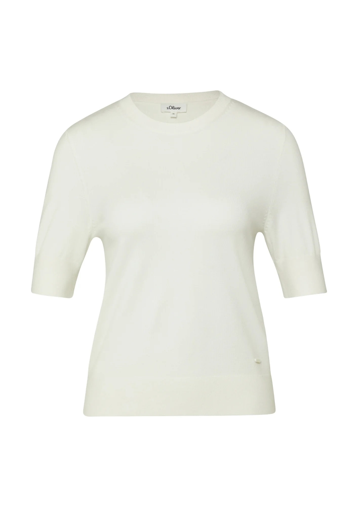 Weicher Kurzarm-Strickpullover - Image 4