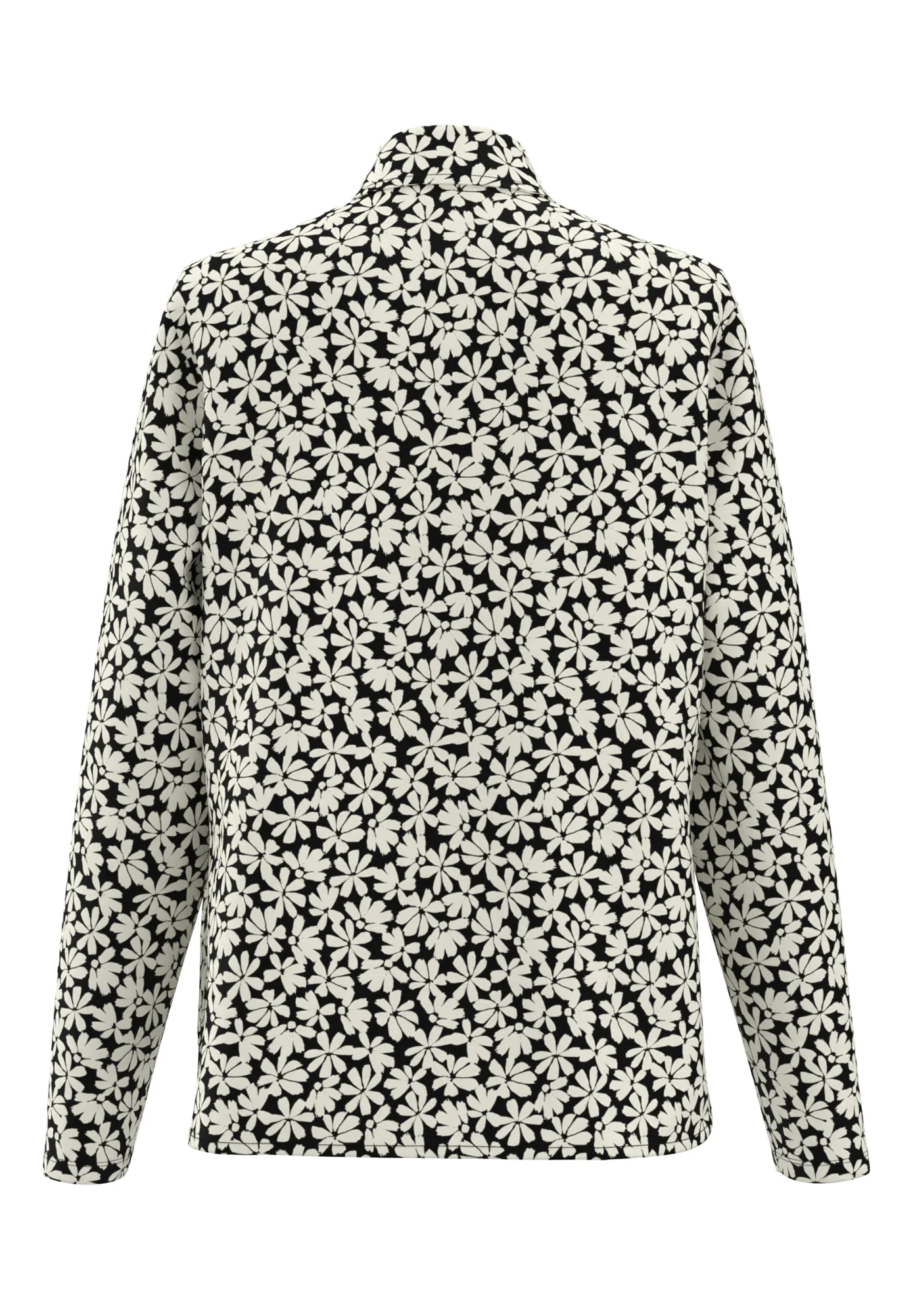 Bluse mit Kontrastpaspel - Image 2