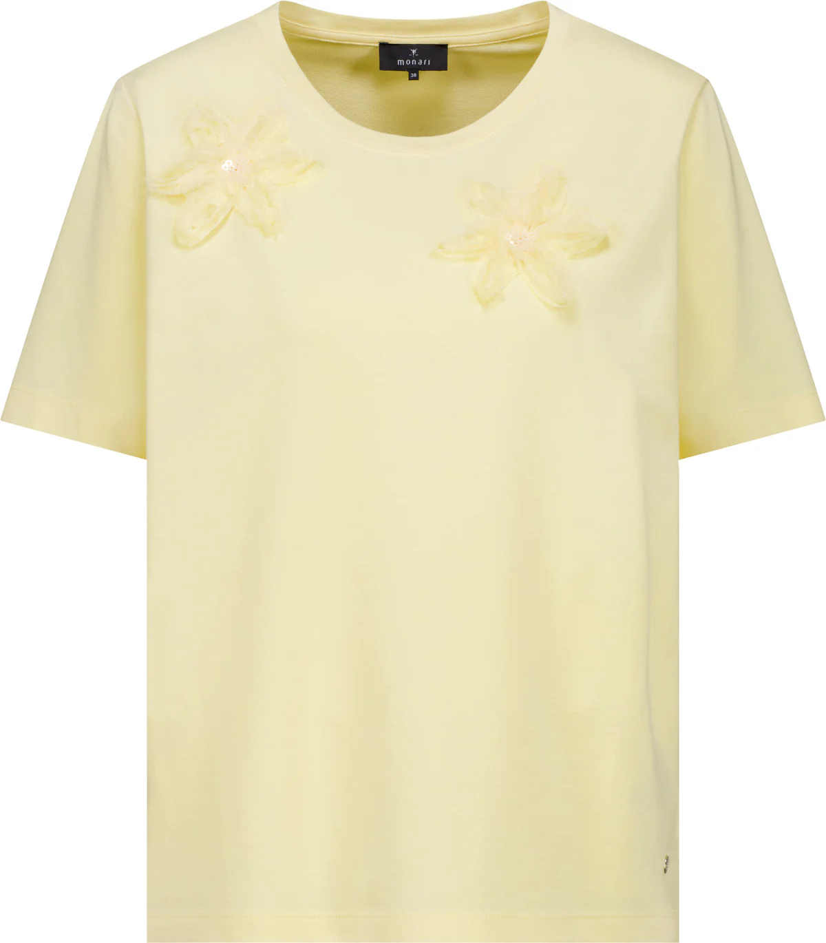 T-Shirt mit 3D-Blumen