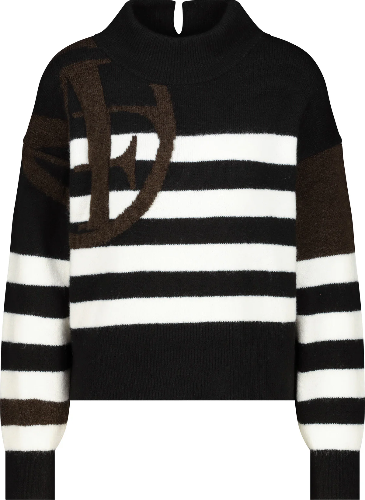 Strickpullover mit Emblem