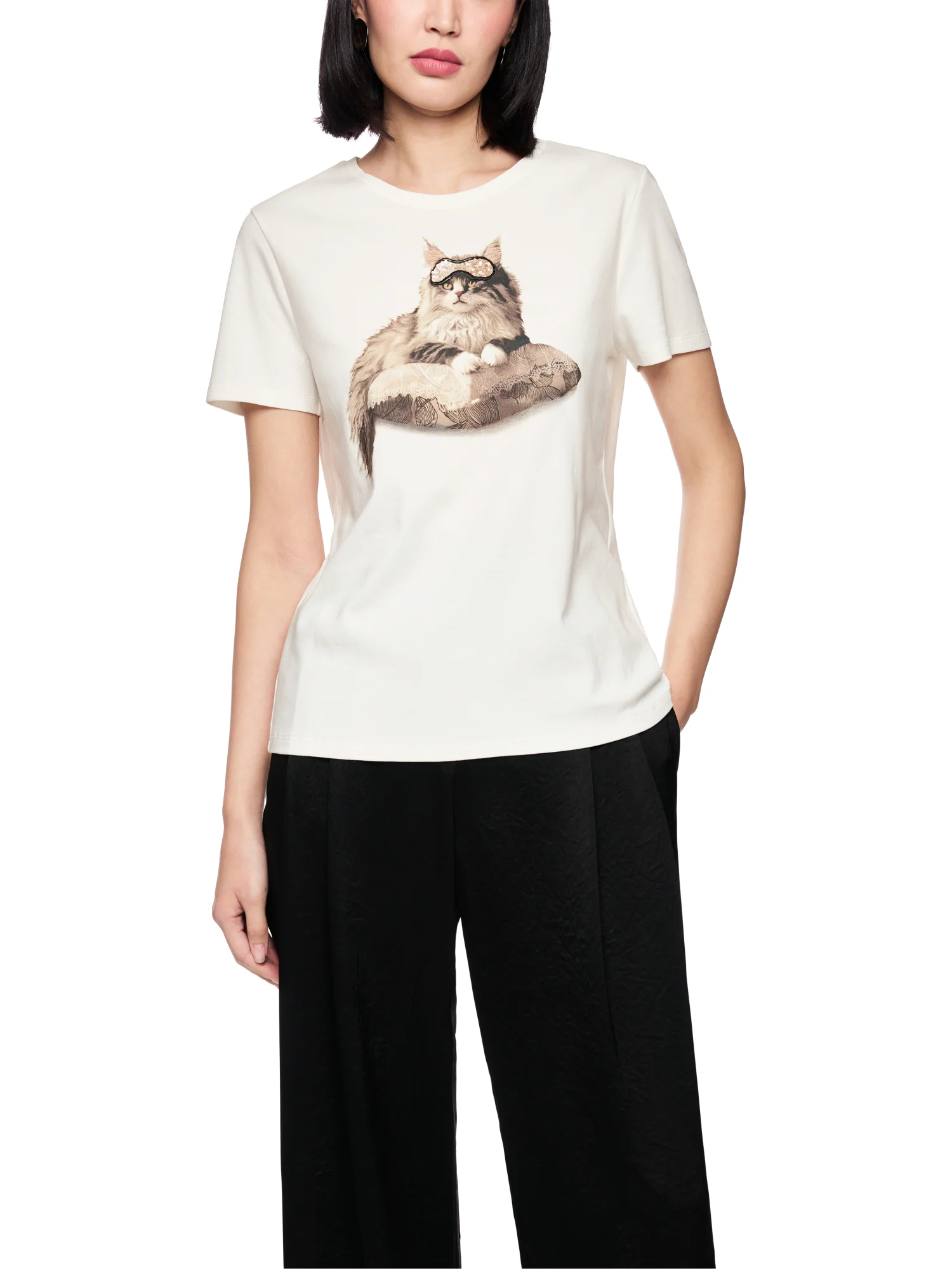 T-Shirt mit Katzenprint - Image 2