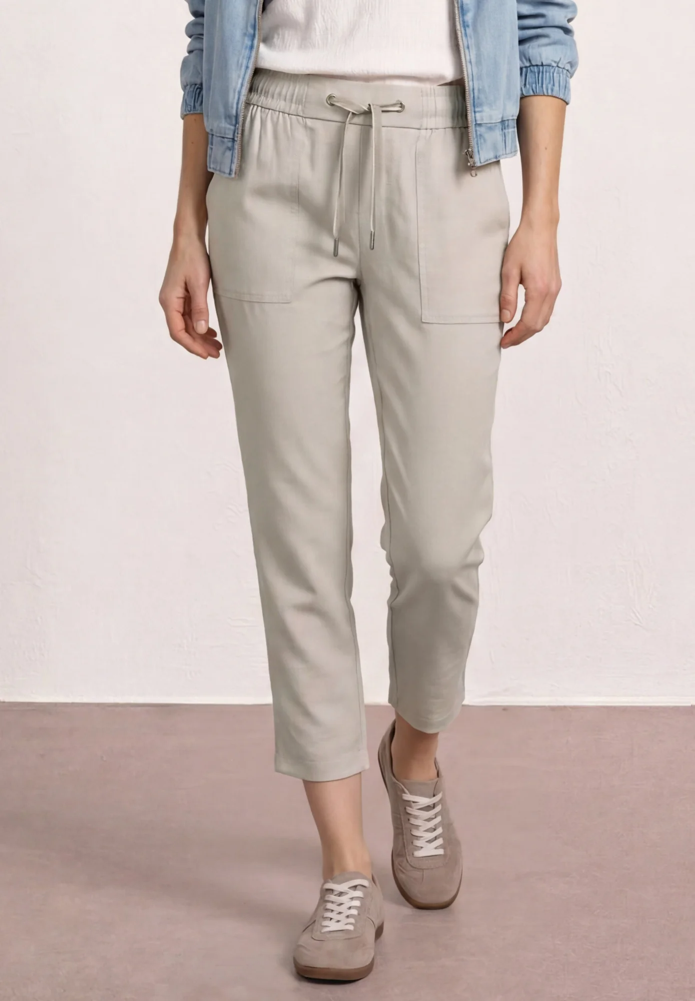 Slim Leg Hose in Melange-Optik - Image 2