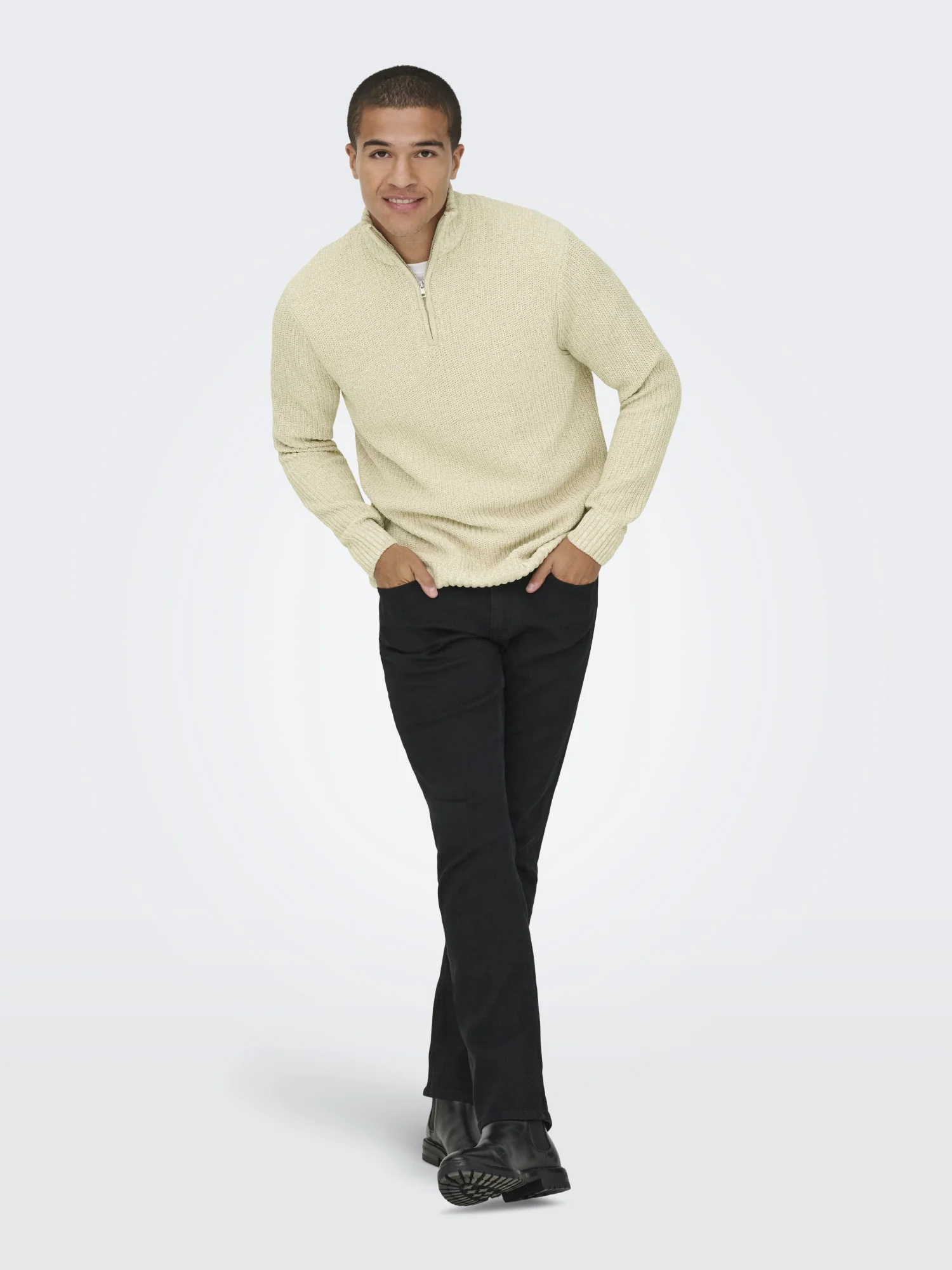 Strickpullover mit Troyer - Image 4