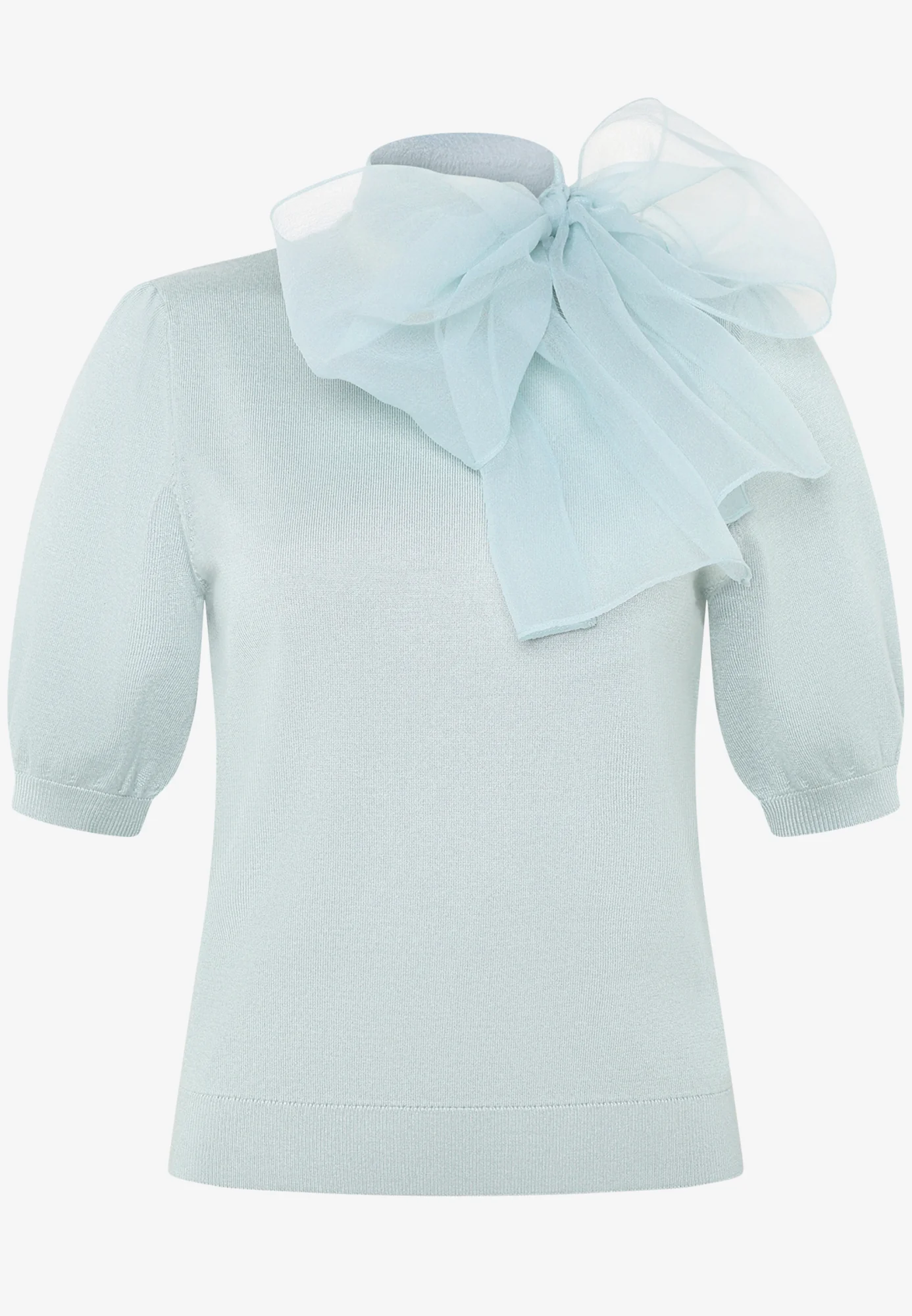 Kurzarmpullover  mit Schleife - Image 2