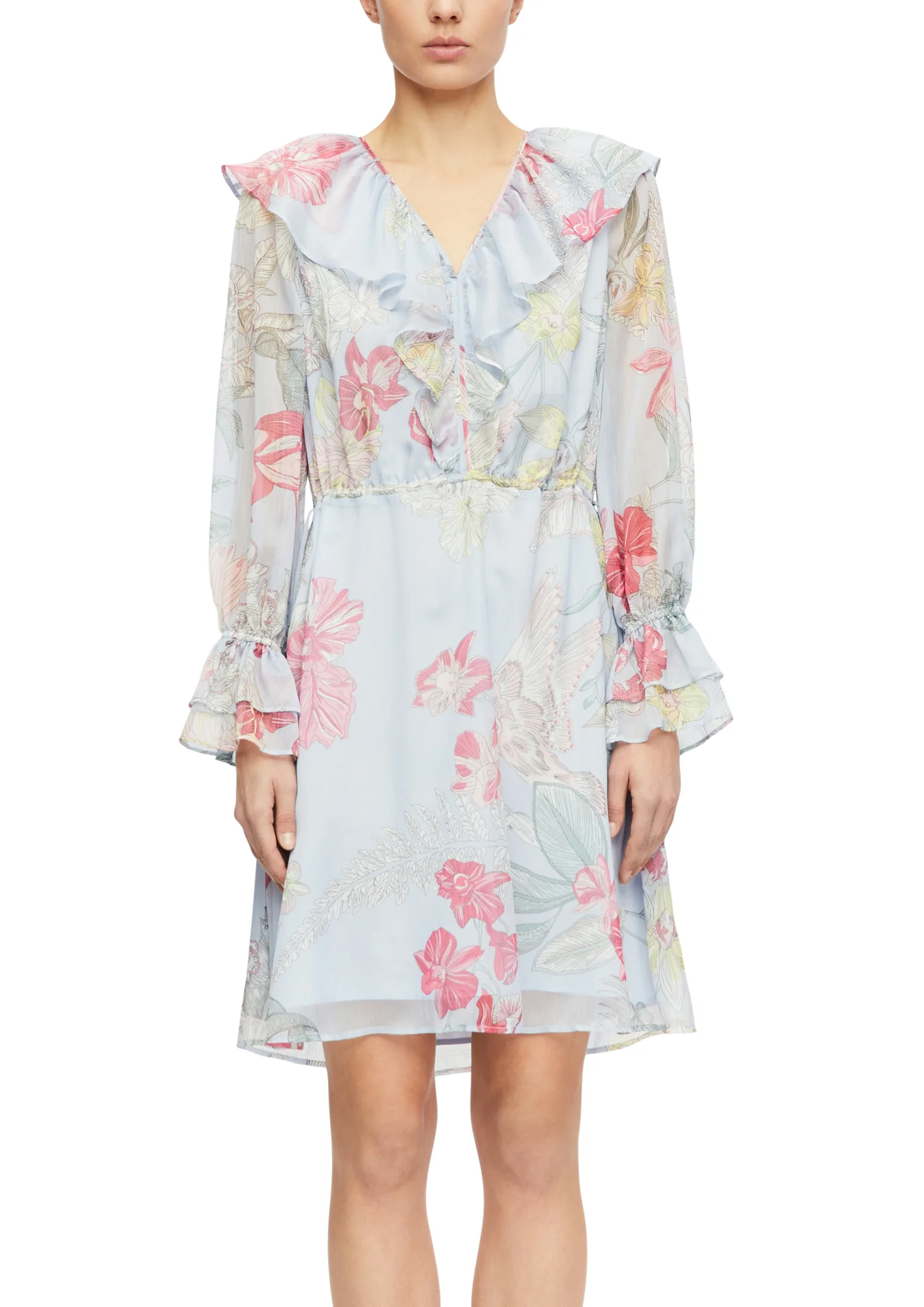 Kurzes Kleid aus Crêpechiffon - Image 2