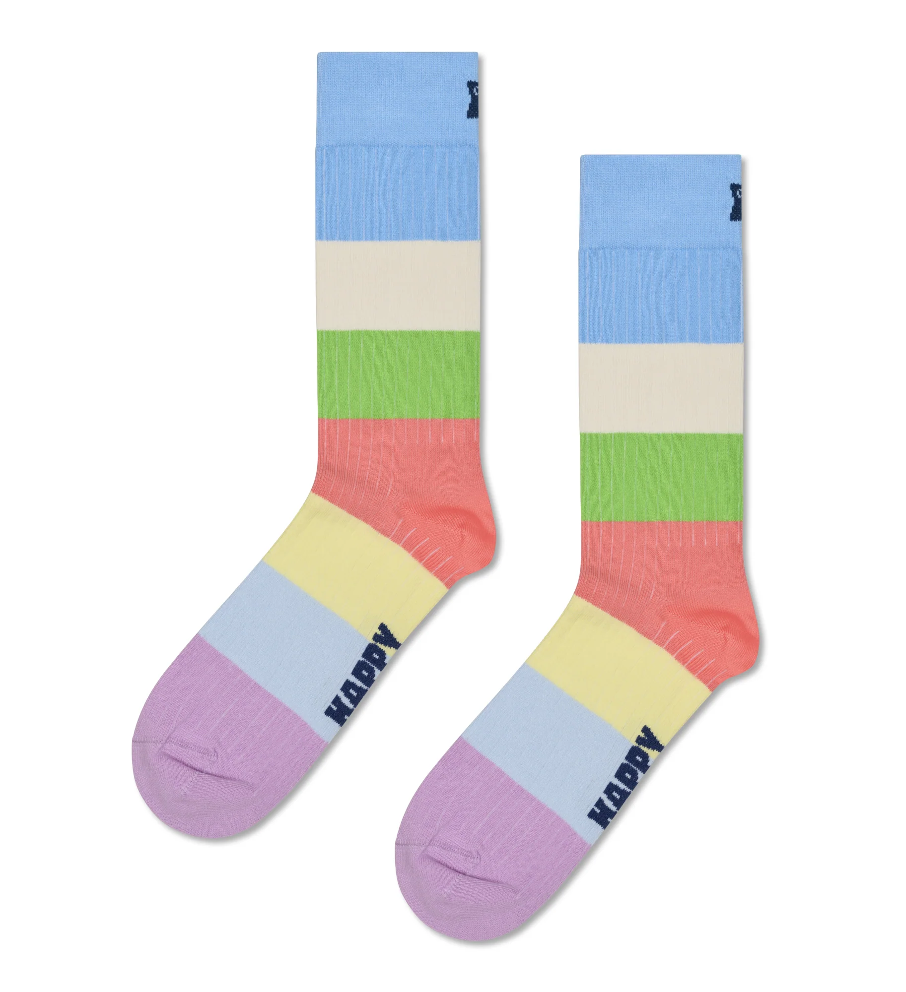 Bunte, gestreifte Socken