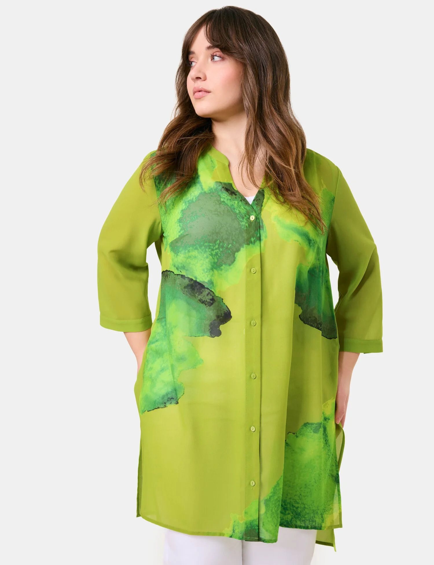 Longbluse mit 3/4 Arm - Image 2