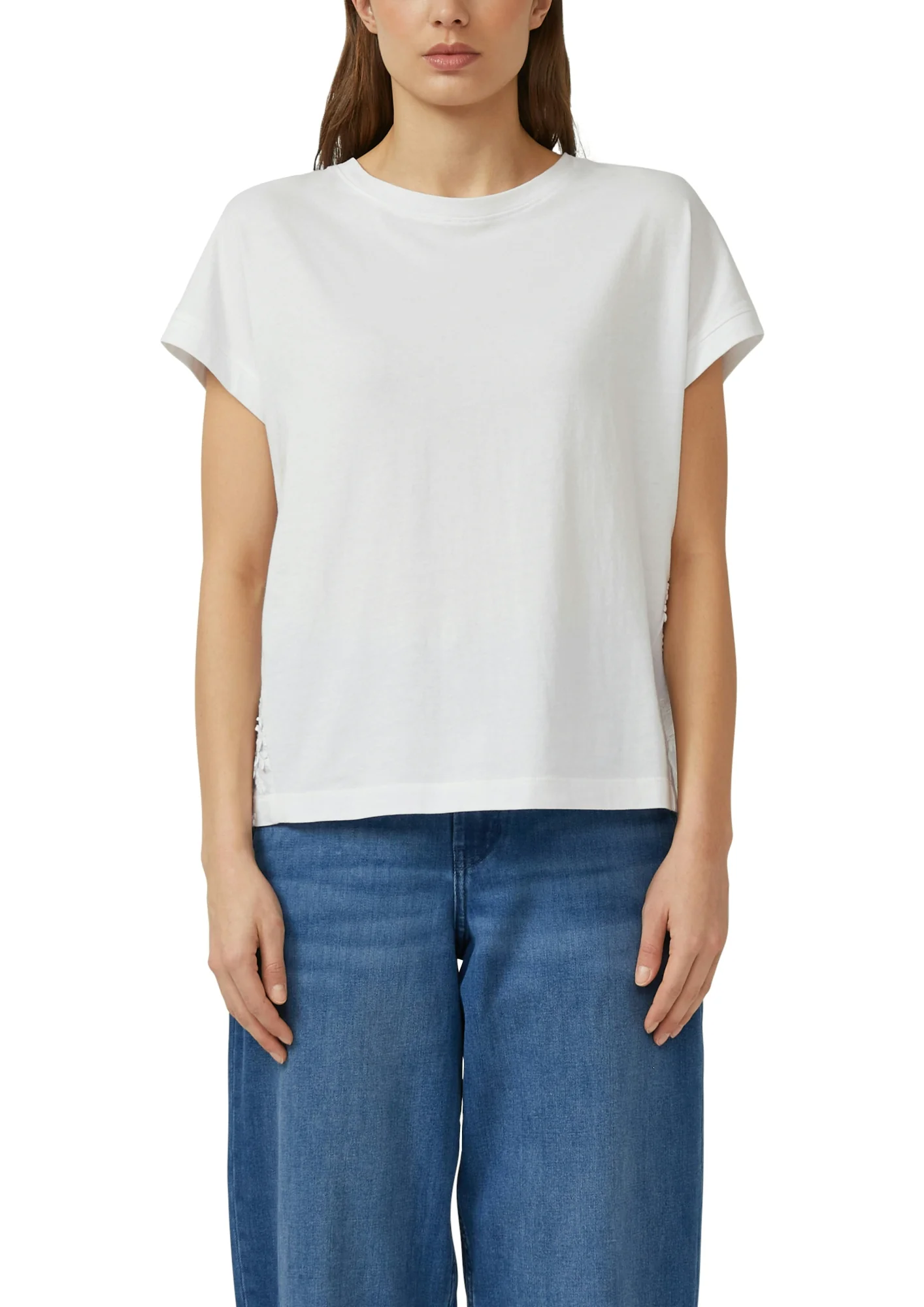 T-Shirt im Fabricmix - Image 2