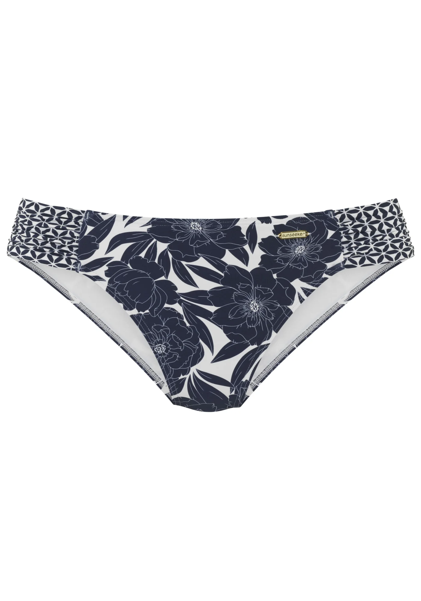 Bikini-Hose mit Raffung