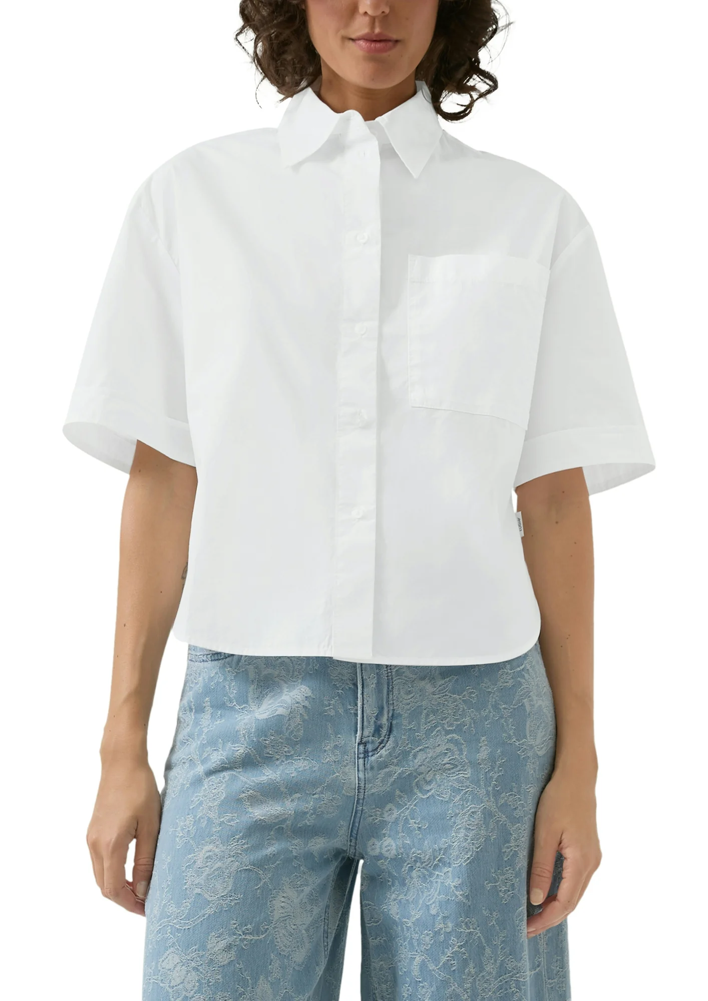 Boxy Popeline-Bluse - Image 2
