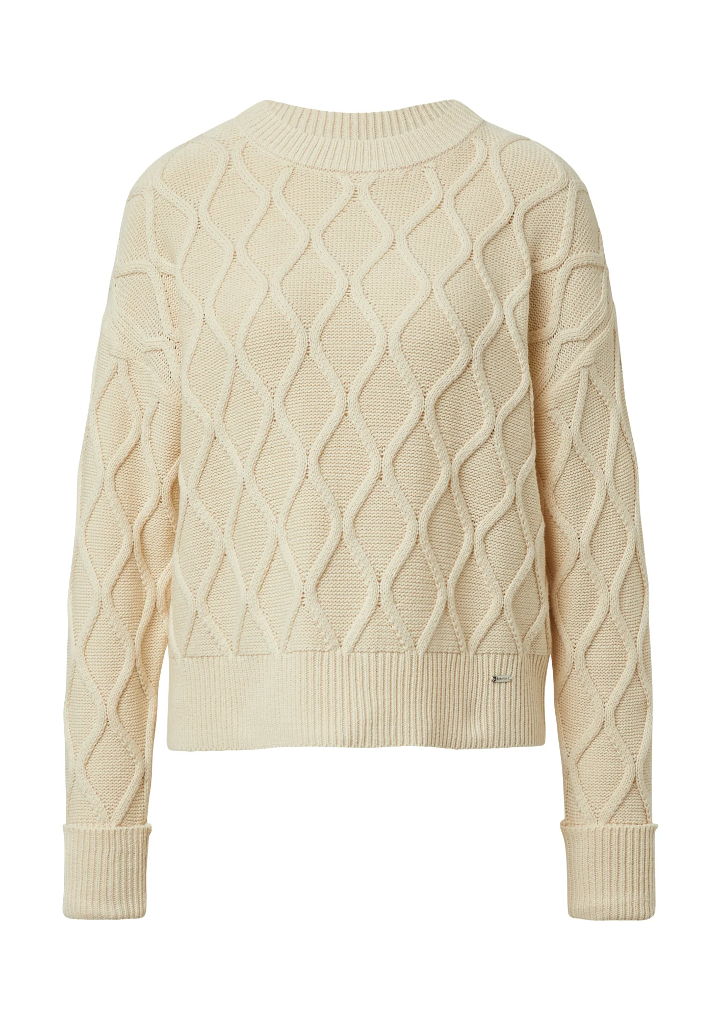 Strickpullover mit Zopfmuster