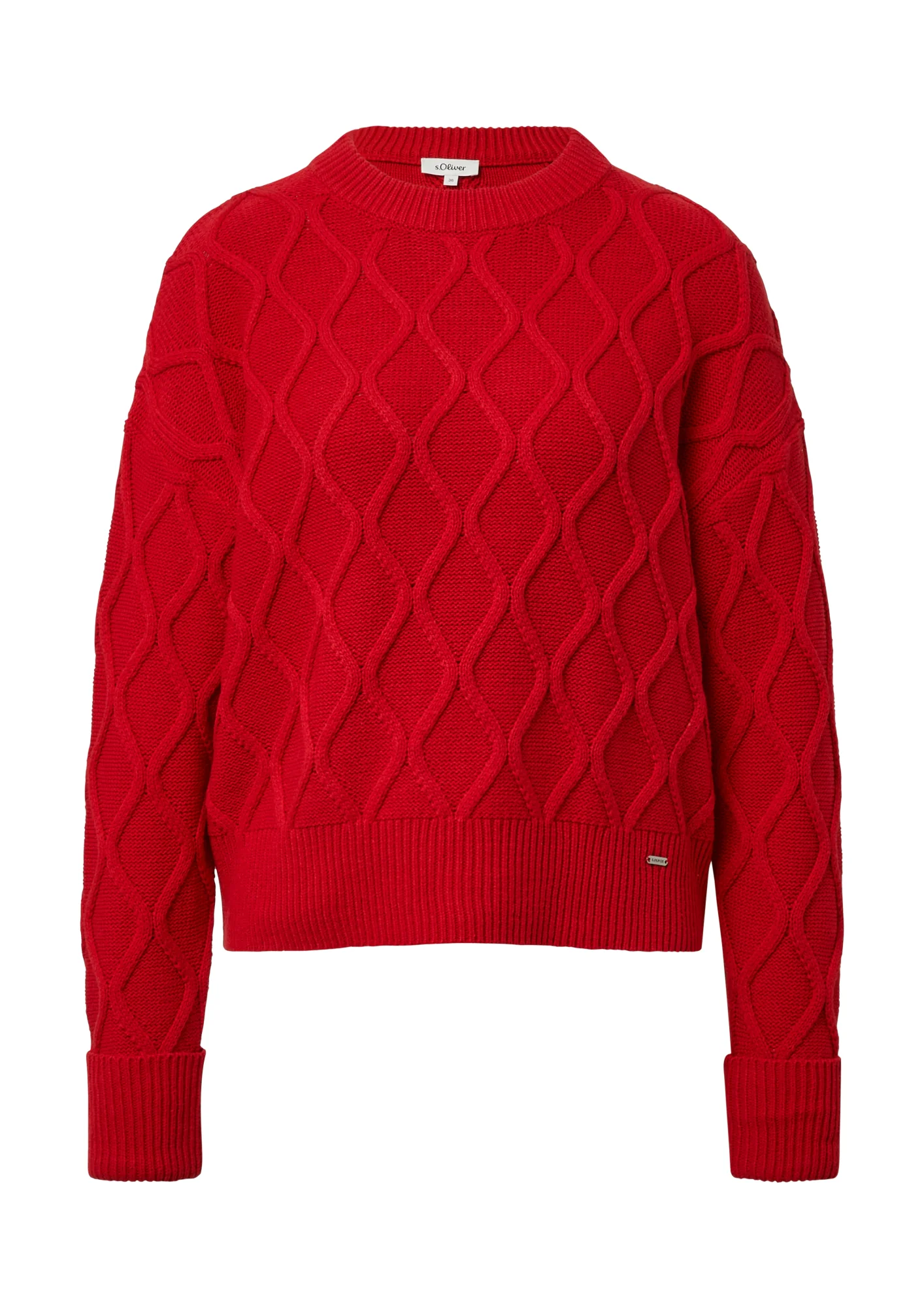 Strickpullover mit Zopfmuster - Image 2