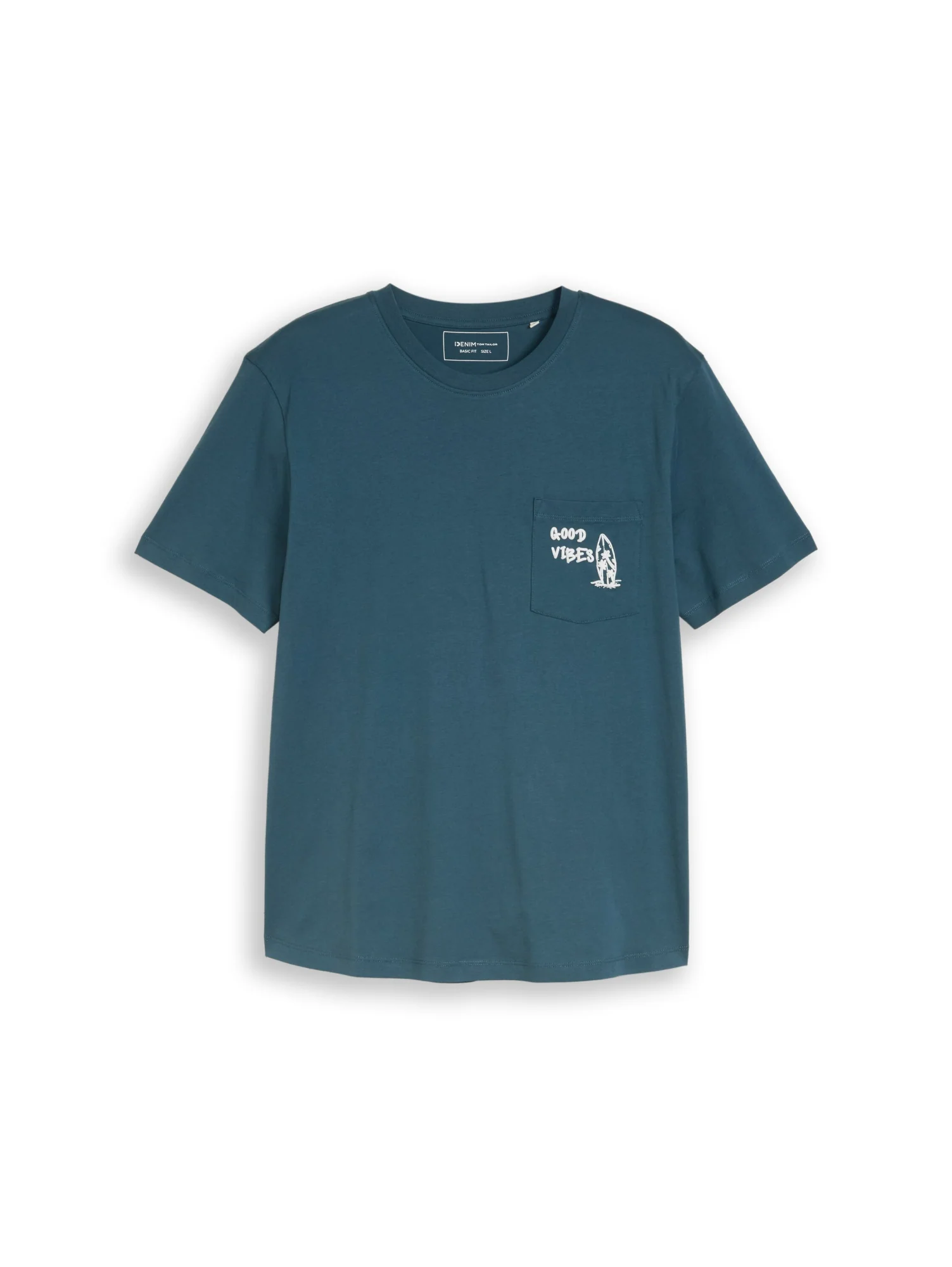 T-Shirt mit Brusttasche mit Print - Image 3