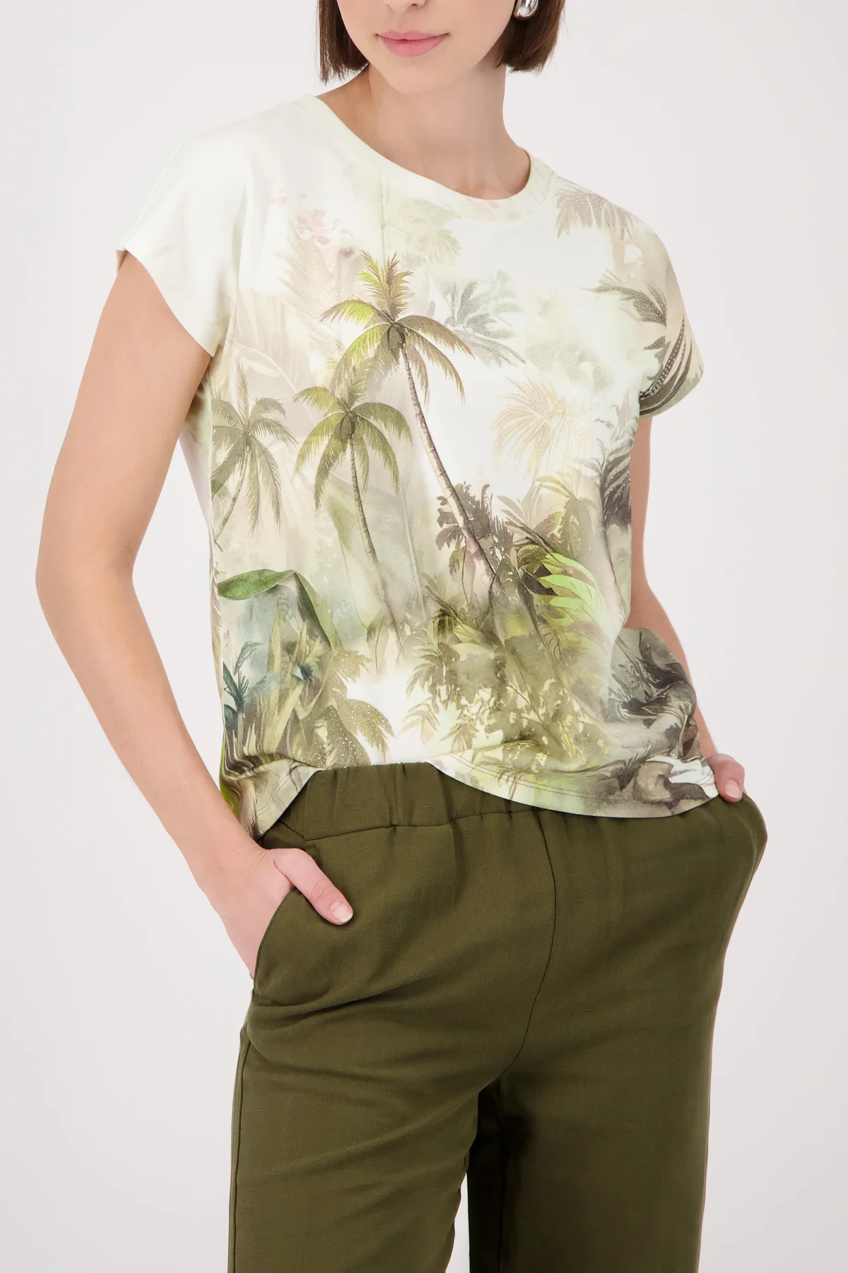T-Shirt mit tropischen Print - Image 2