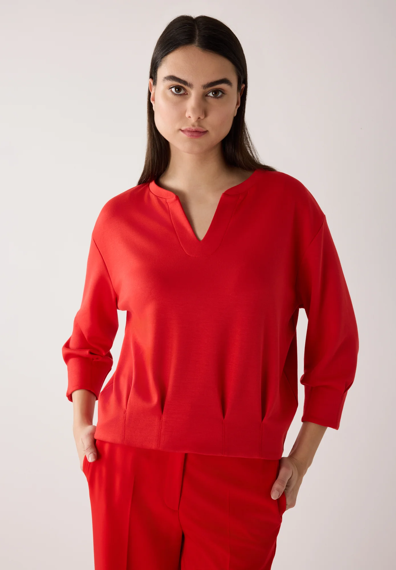 Sweatshirt mit V-Ausschnitt - Image 2