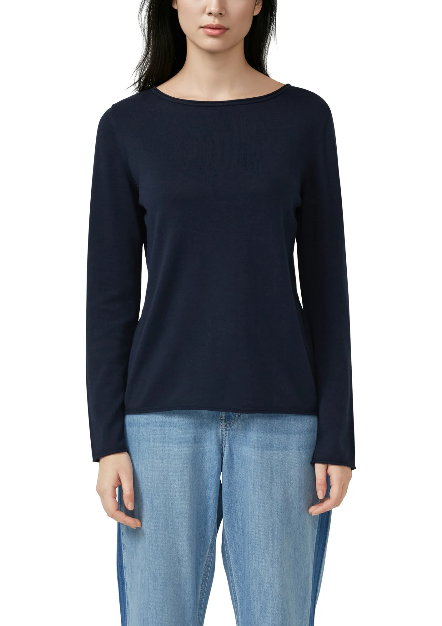 Feinstrickpullover mit Rollkanten - Image 7