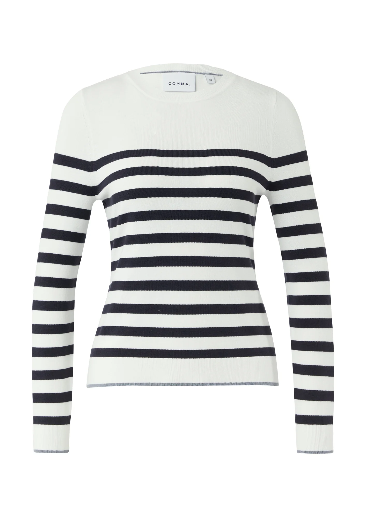 Feinstrickpullover mit Ringelmuster