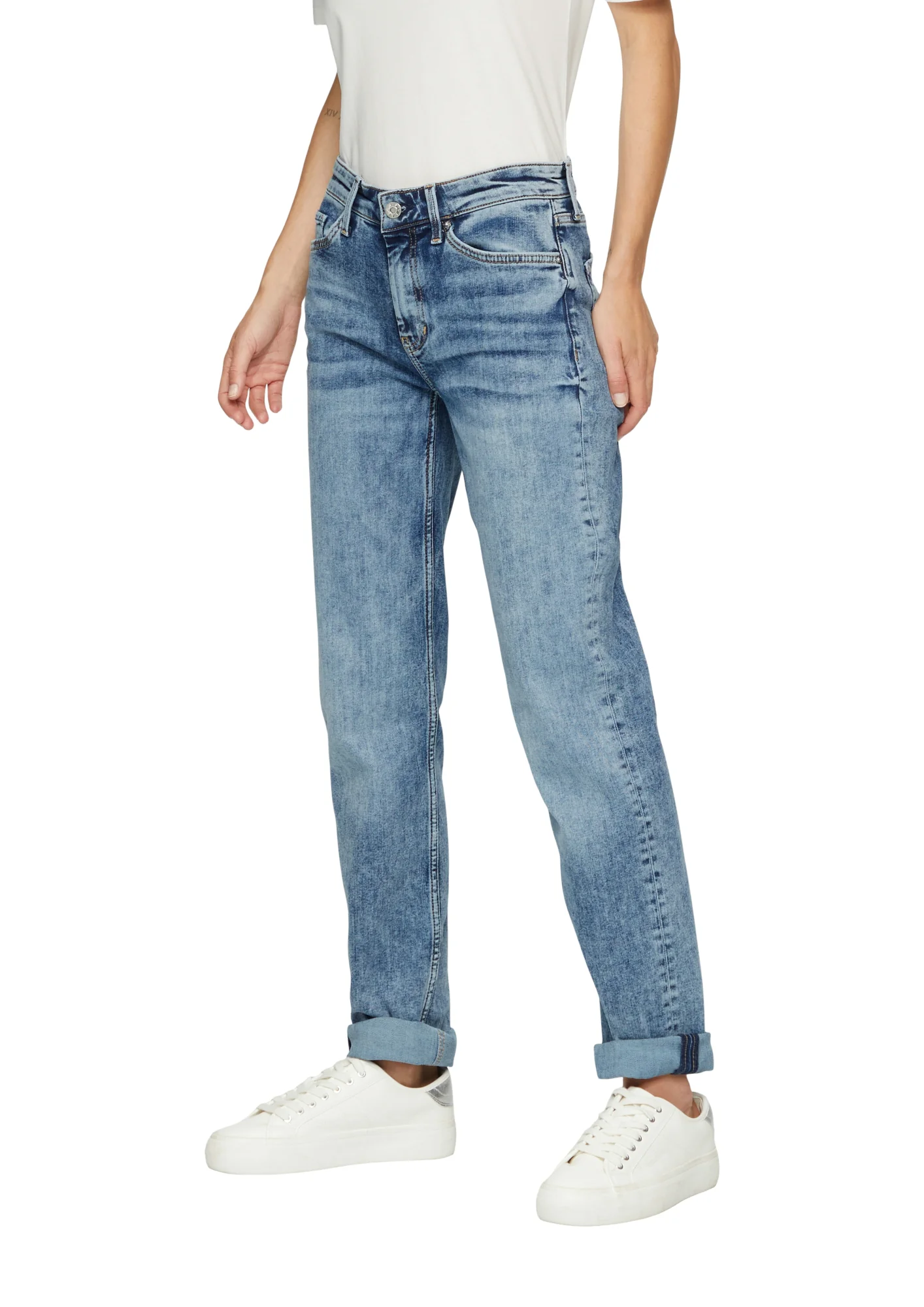 Jeans Karolin in Regular Fit, Mid Rise & Straight Leg - Image 4