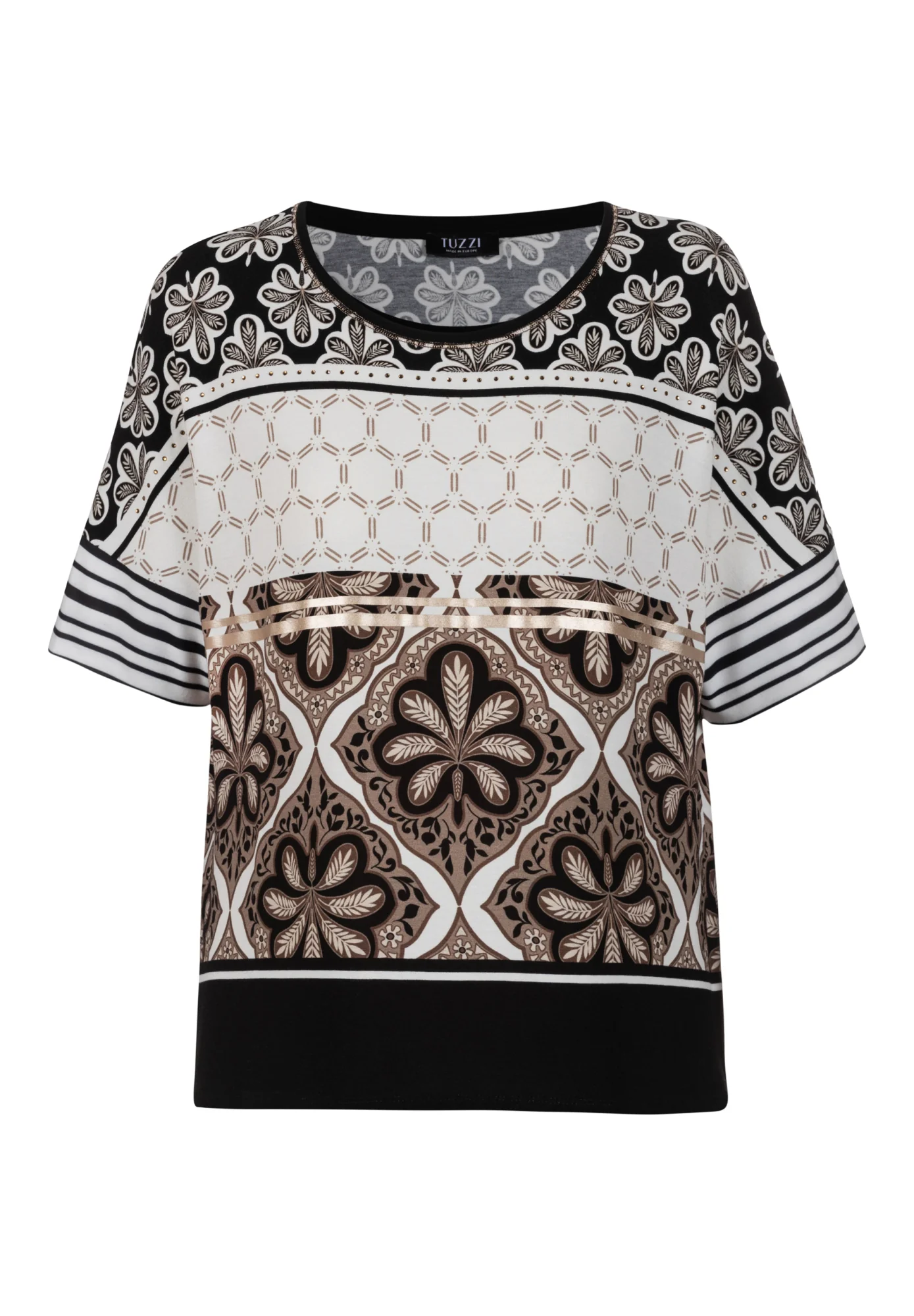 Shirt mit Bordürenmuster