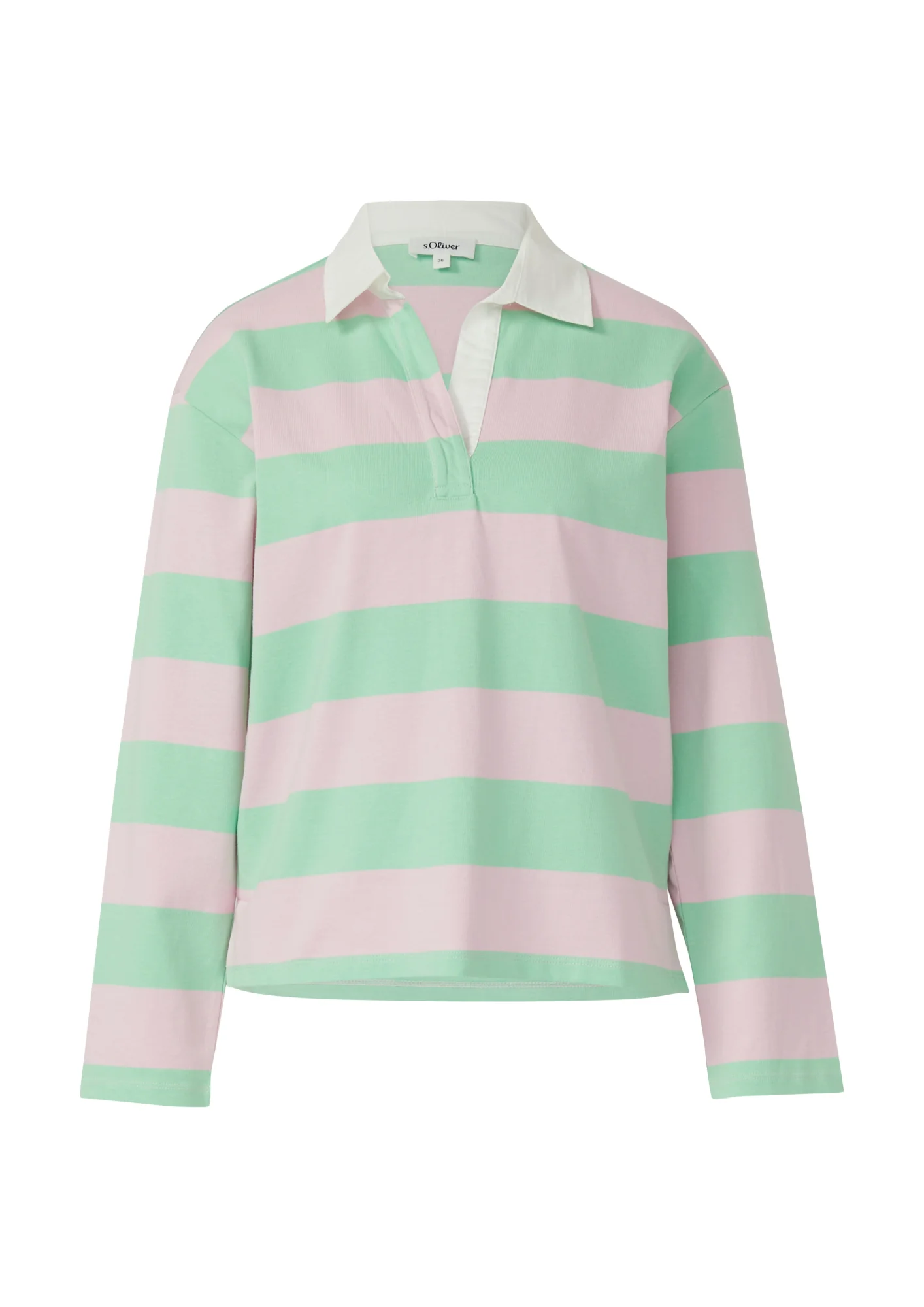 Sweatshirt mit Hemdkragen
