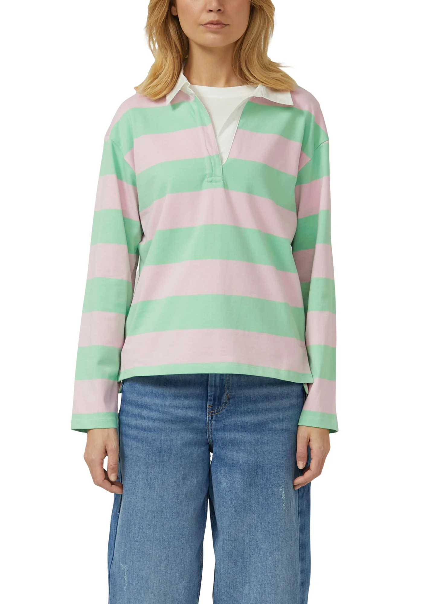 Sweatshirt mit Hemdkragen - Image 3