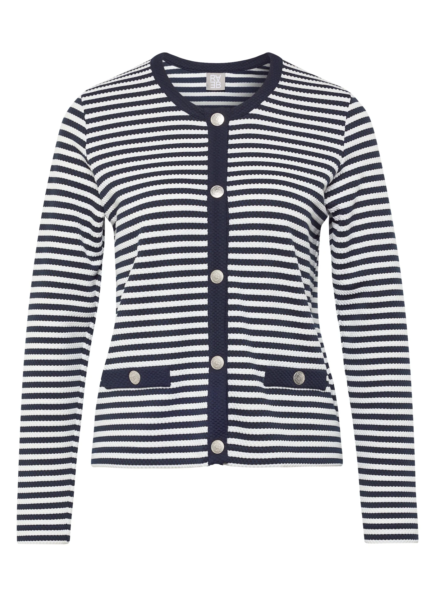 Strickjacke mit Streifen
