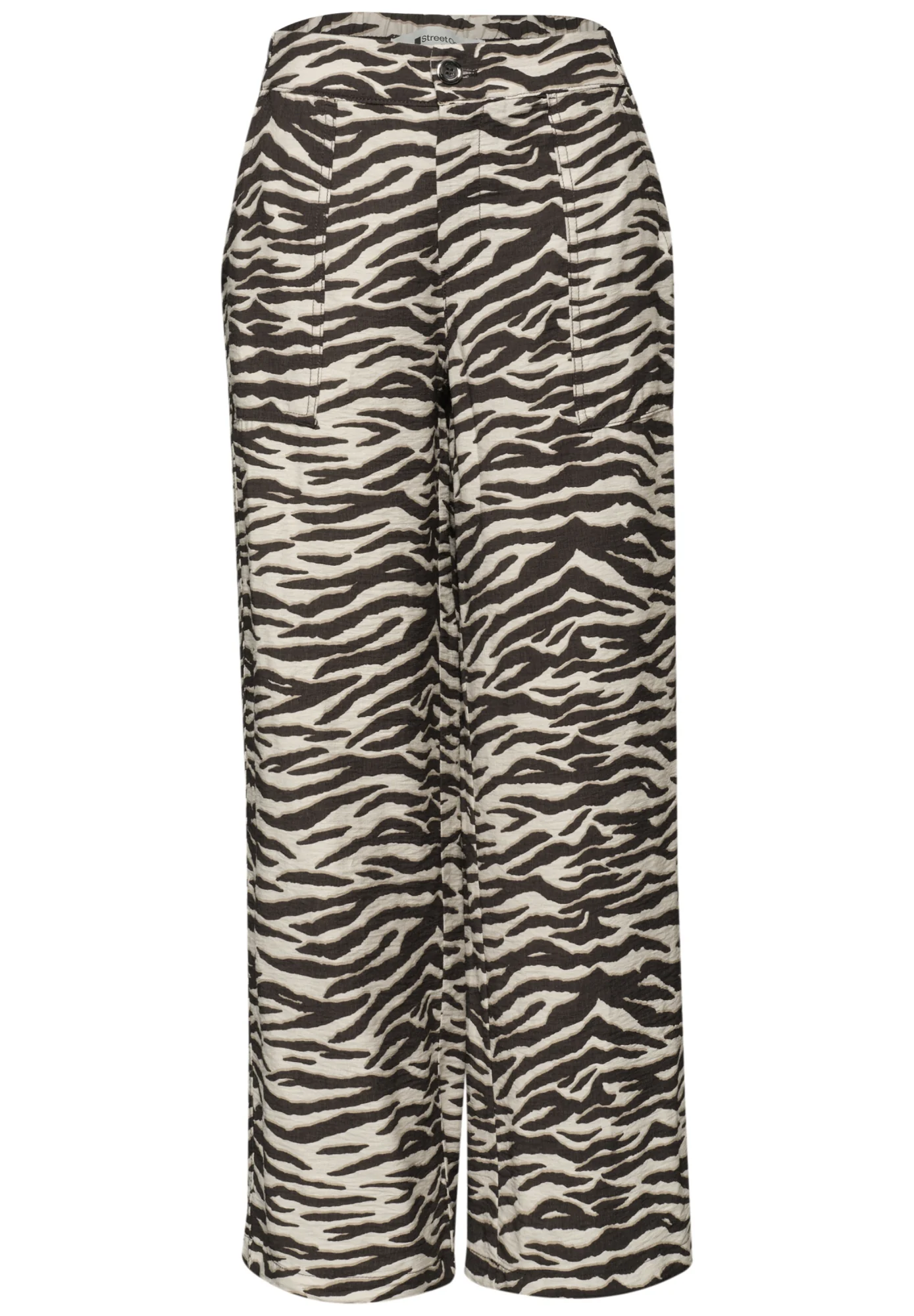 Wide Leg Hose im Loose Fit mit Animal Print