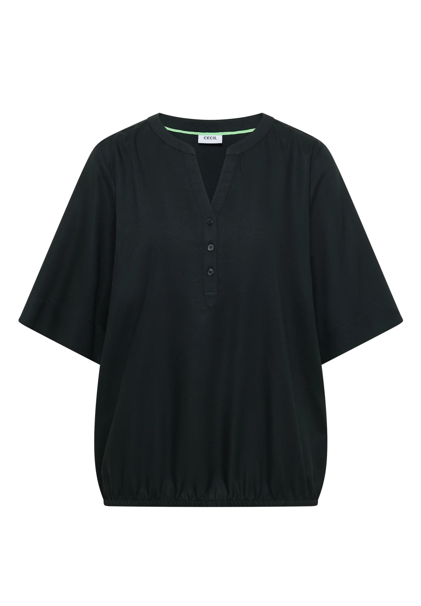 Kurzarm Bluse mit Split Neck - Image 6