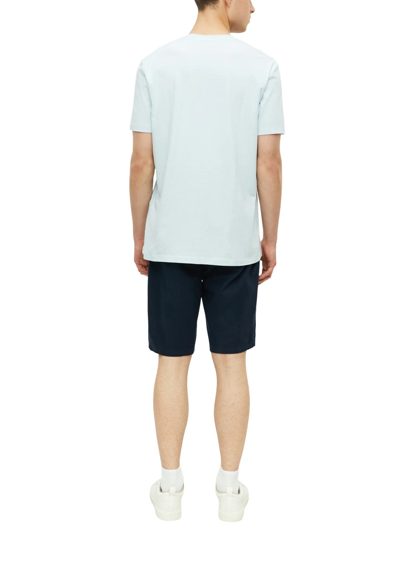 Meliertes T-Shirt mit V-Ausschnitt - Image 4