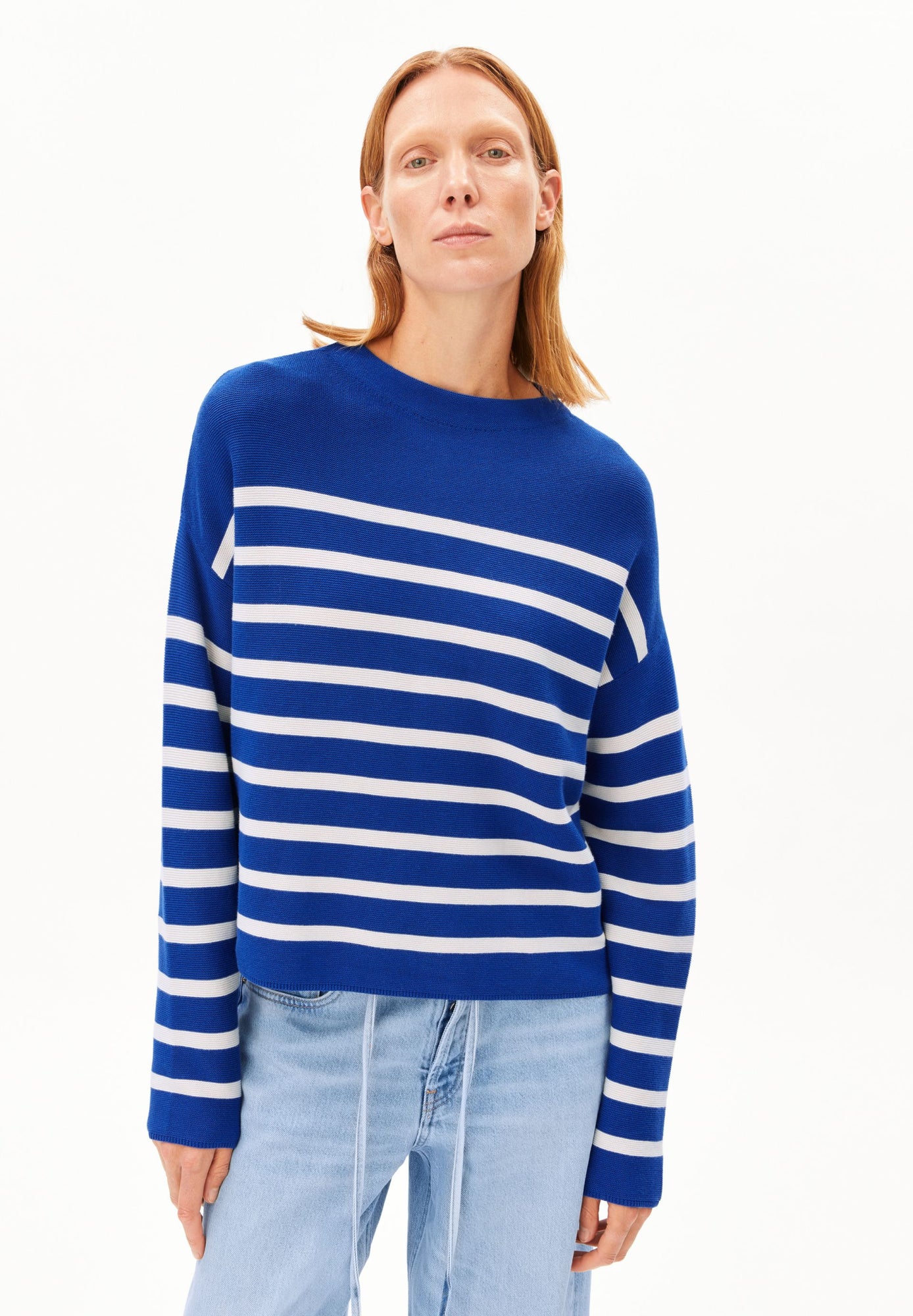Gestreifter Strickpullover - Image 2
