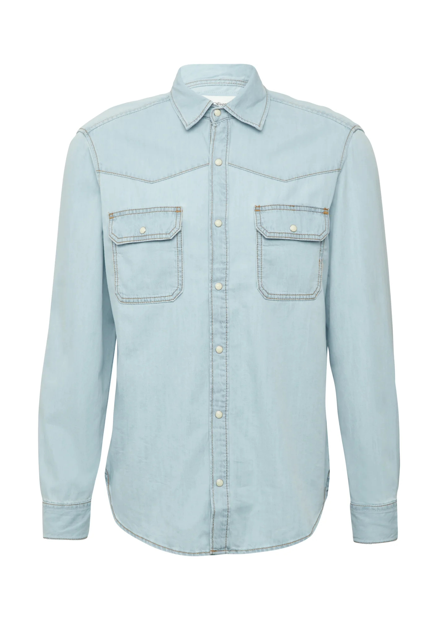Denim-Hemd im Western-Stil
