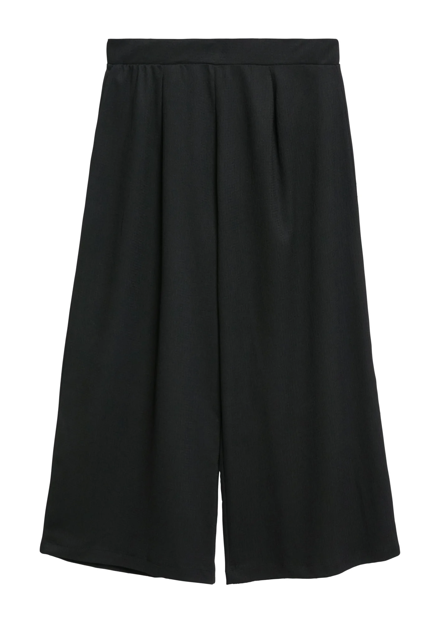 Strukturierte Culotte mit Falten und Elastikbund - Image 8