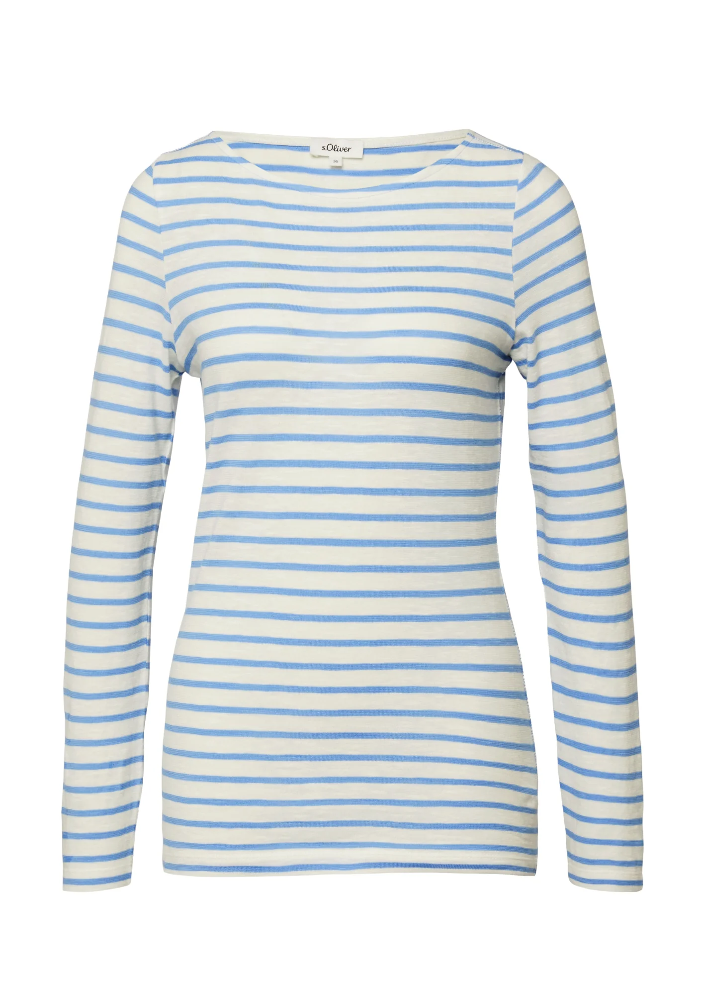 Langarmshirt mit U-Boot-Ausschnitt