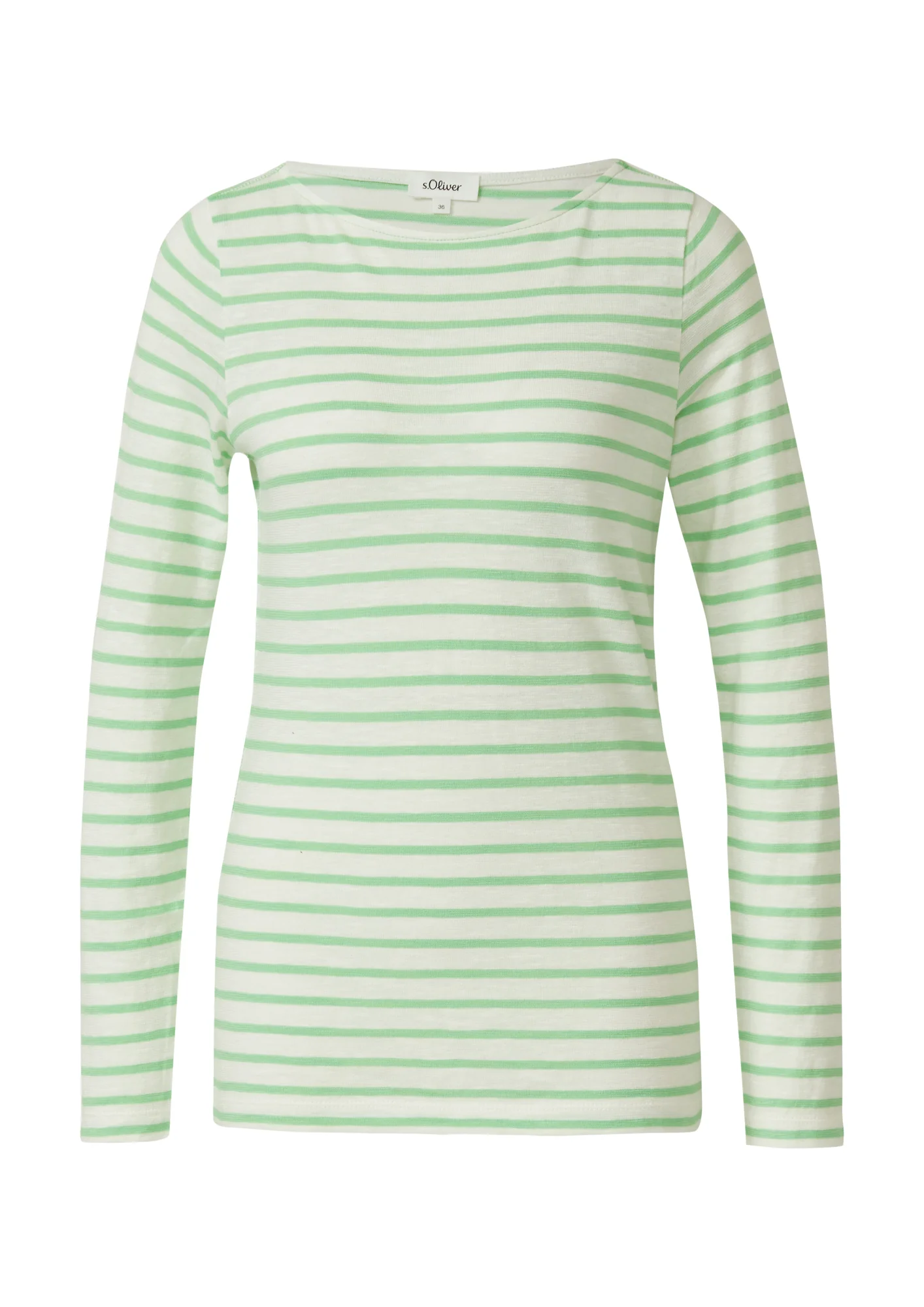 Langarmshirt mit U-Boot-Ausschnitt - Image 2