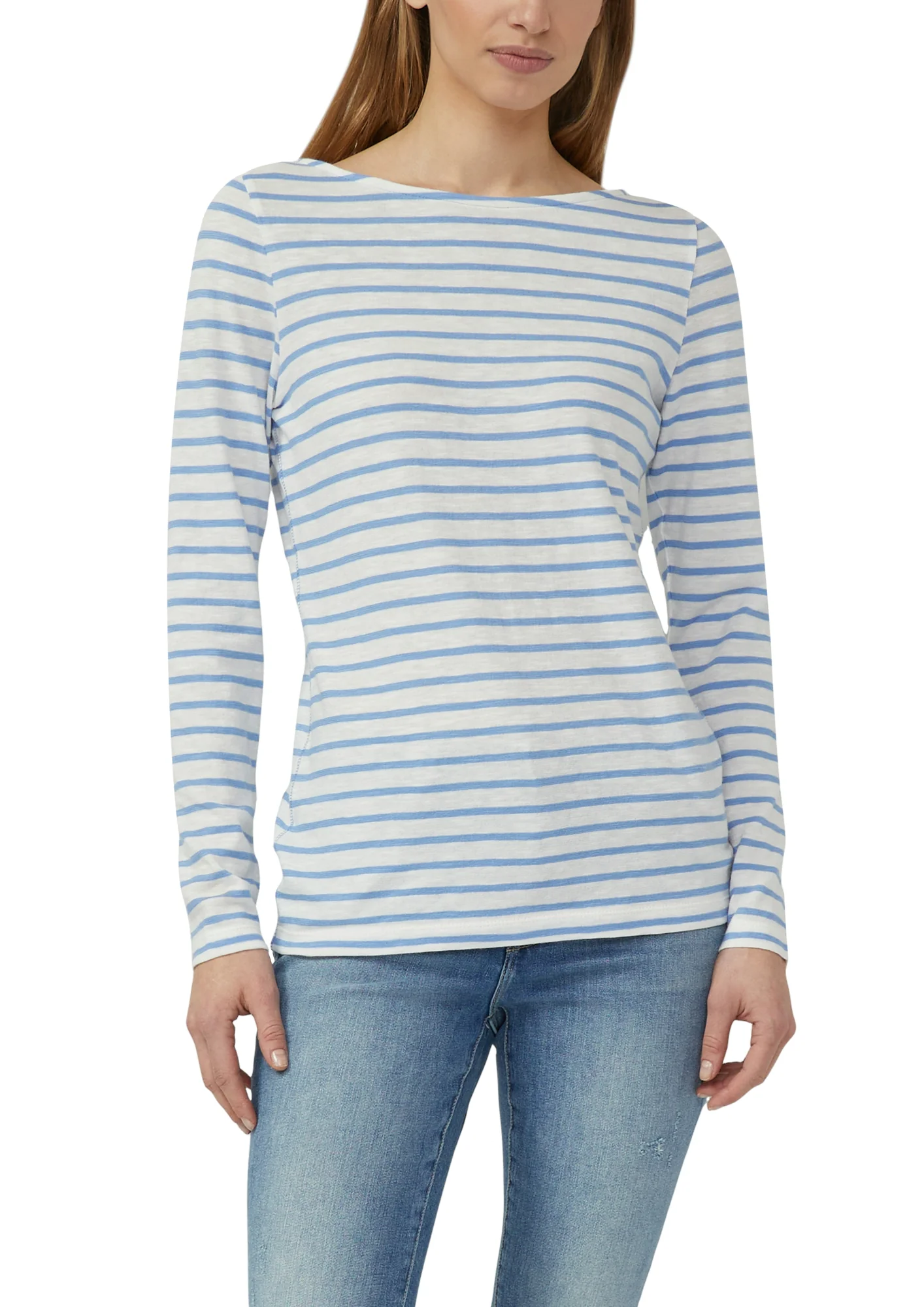Langarmshirt mit U-Boot-Ausschnitt - Image 3