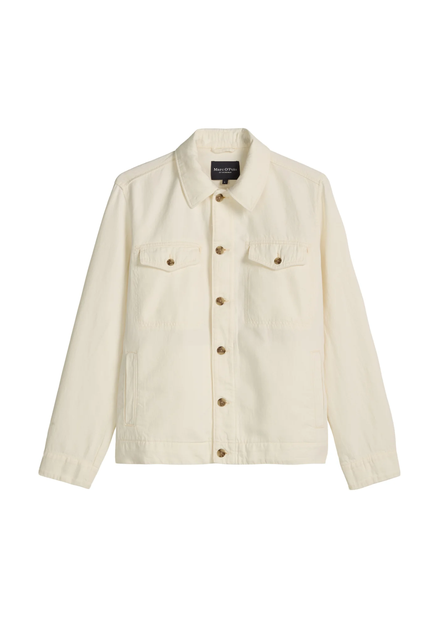 Jeansjacke aus Bio-Baumwolle und Leinen