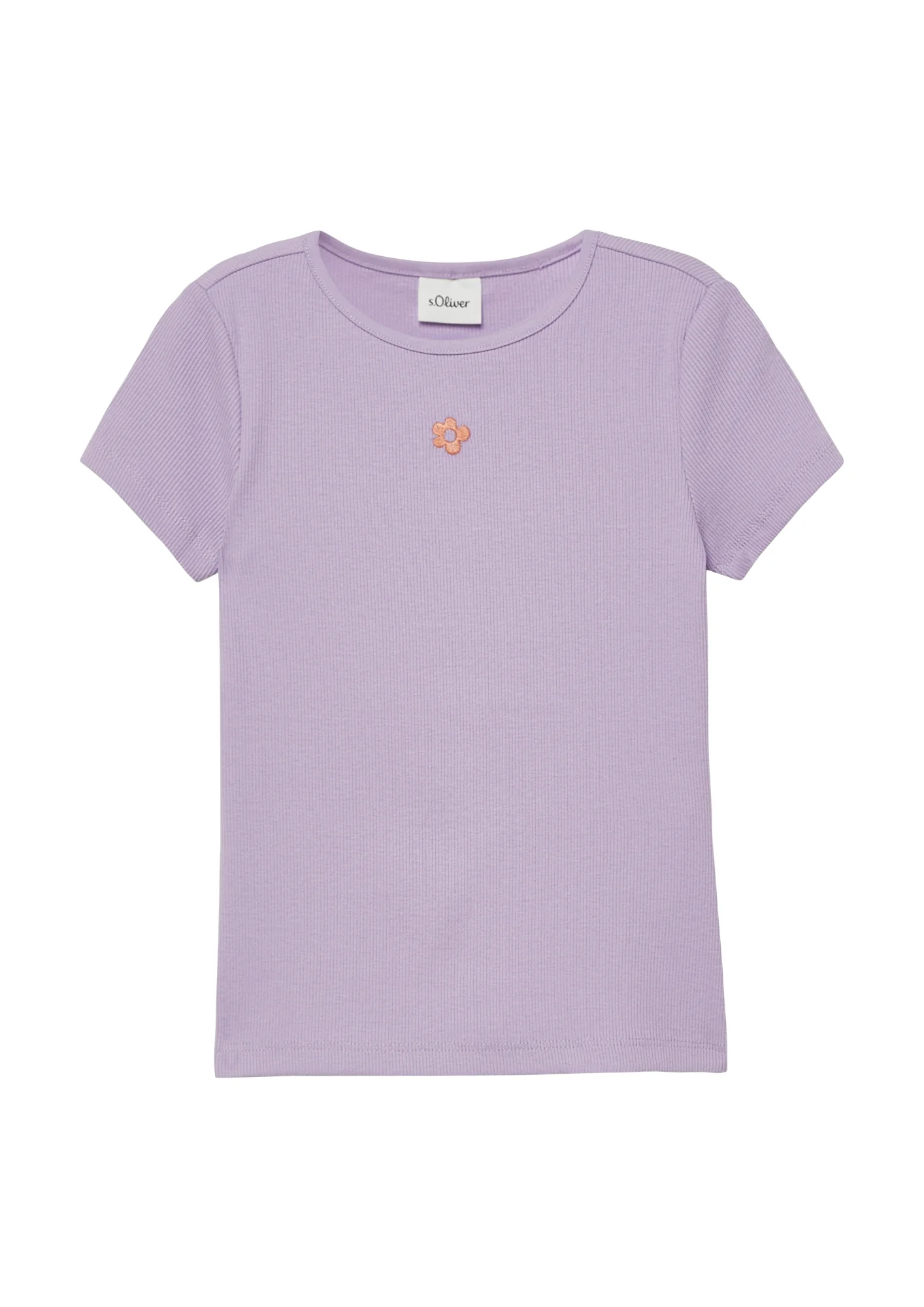 Ripp-T-Shirt im Slim Fit