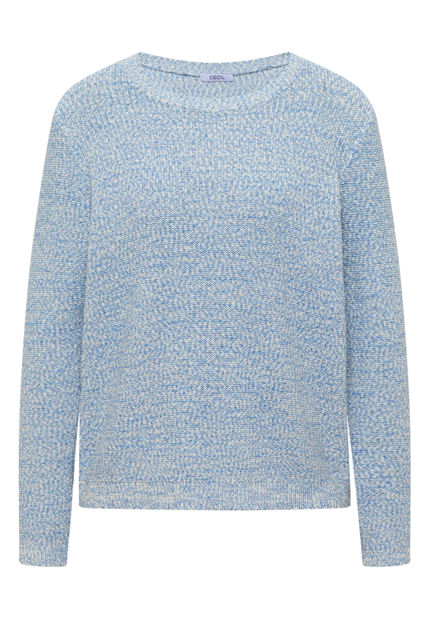 Melierter Strickpullover