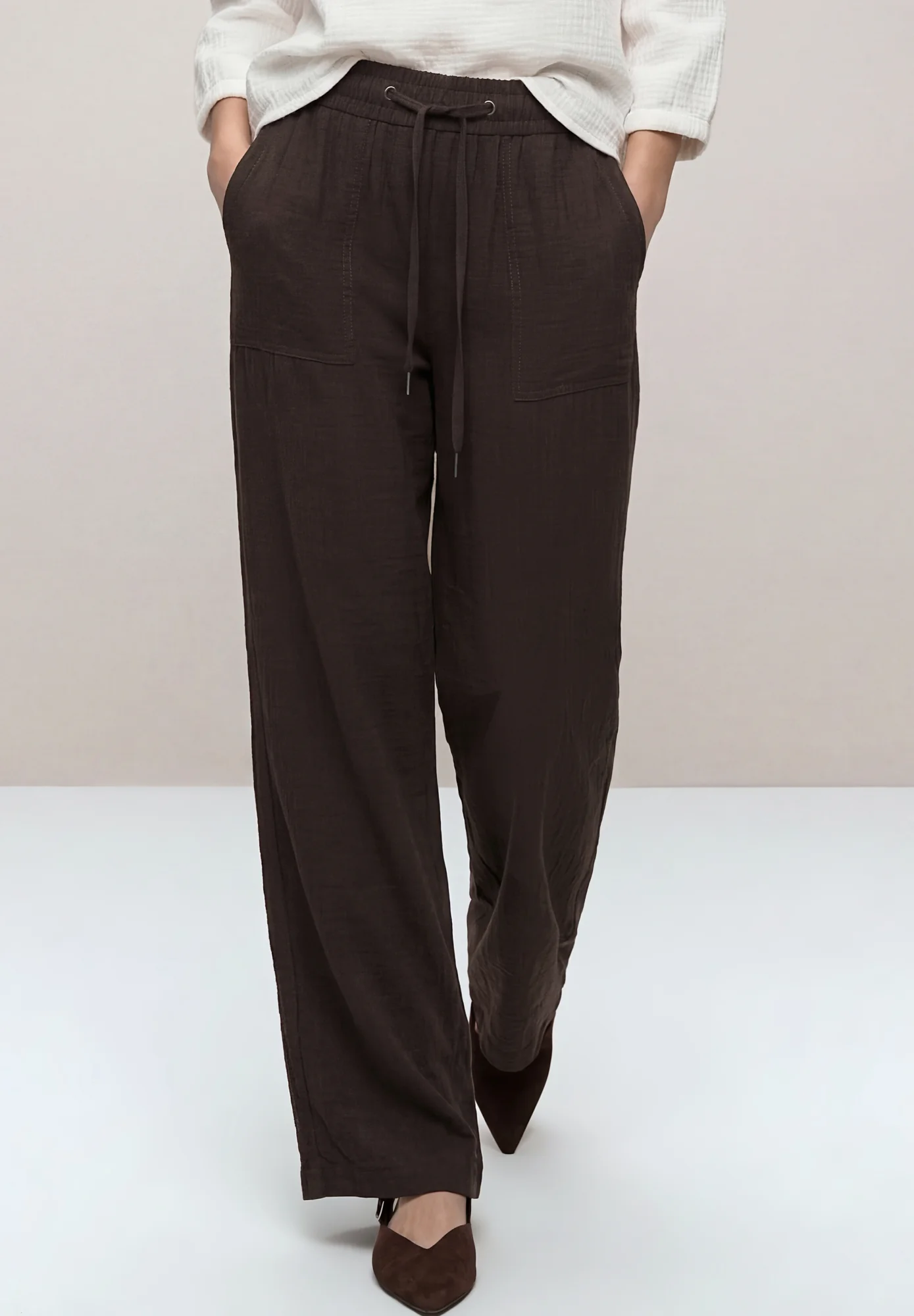 High Waist Wide Leg Hose im Loose Fit - Image 2