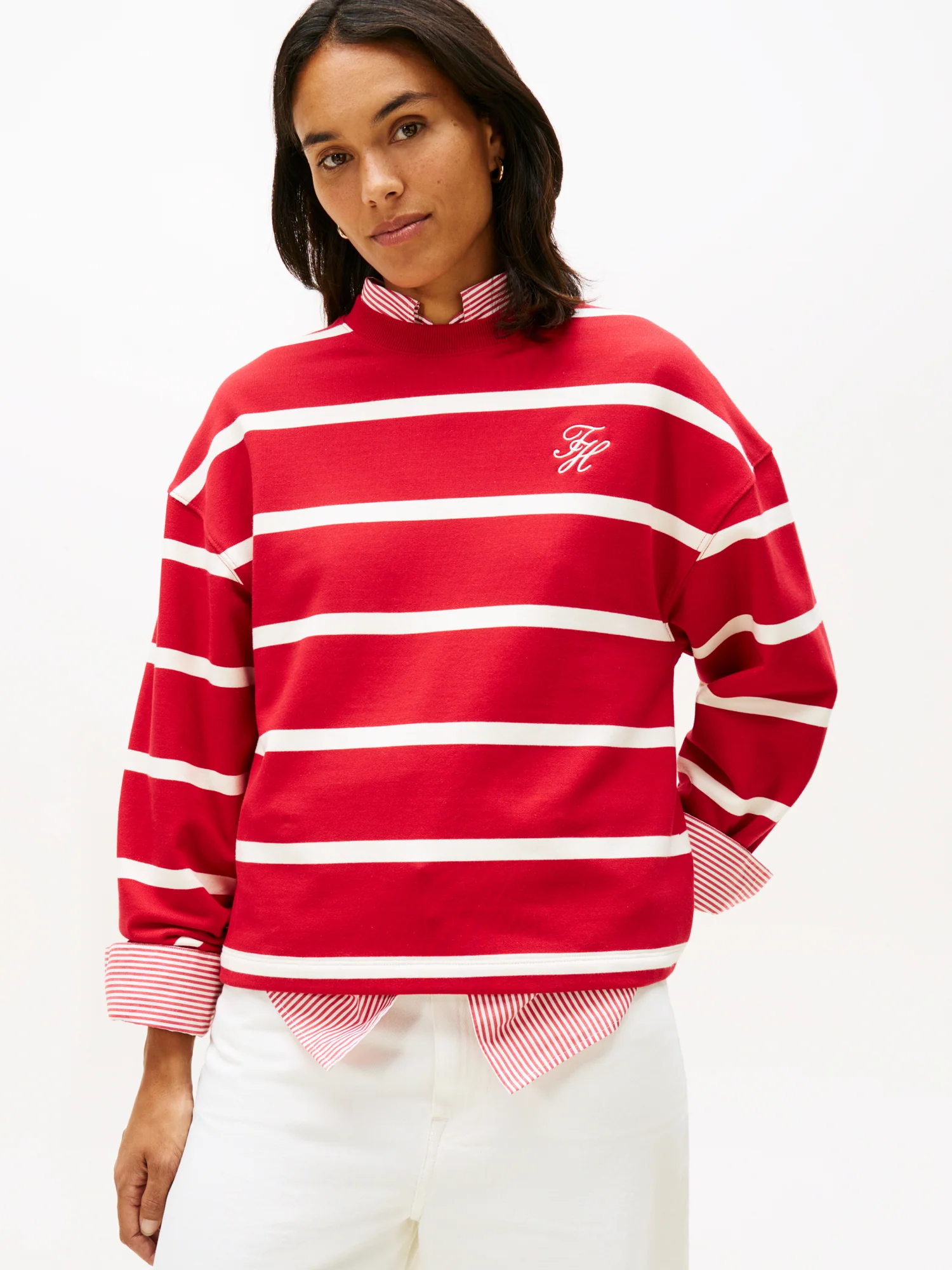 Sweatshirt mit Streifen - Image 2