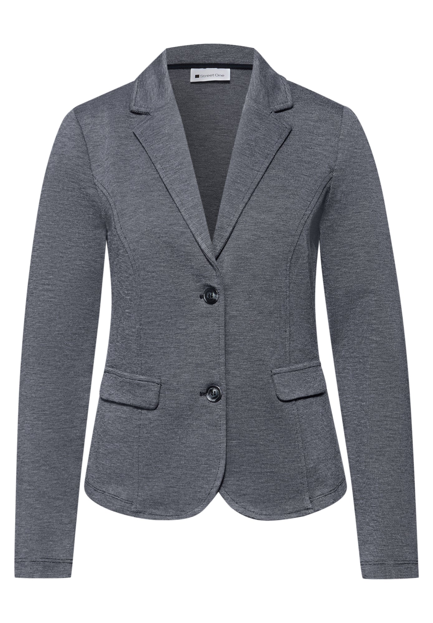 Basic Piqué Blazer - Image 3