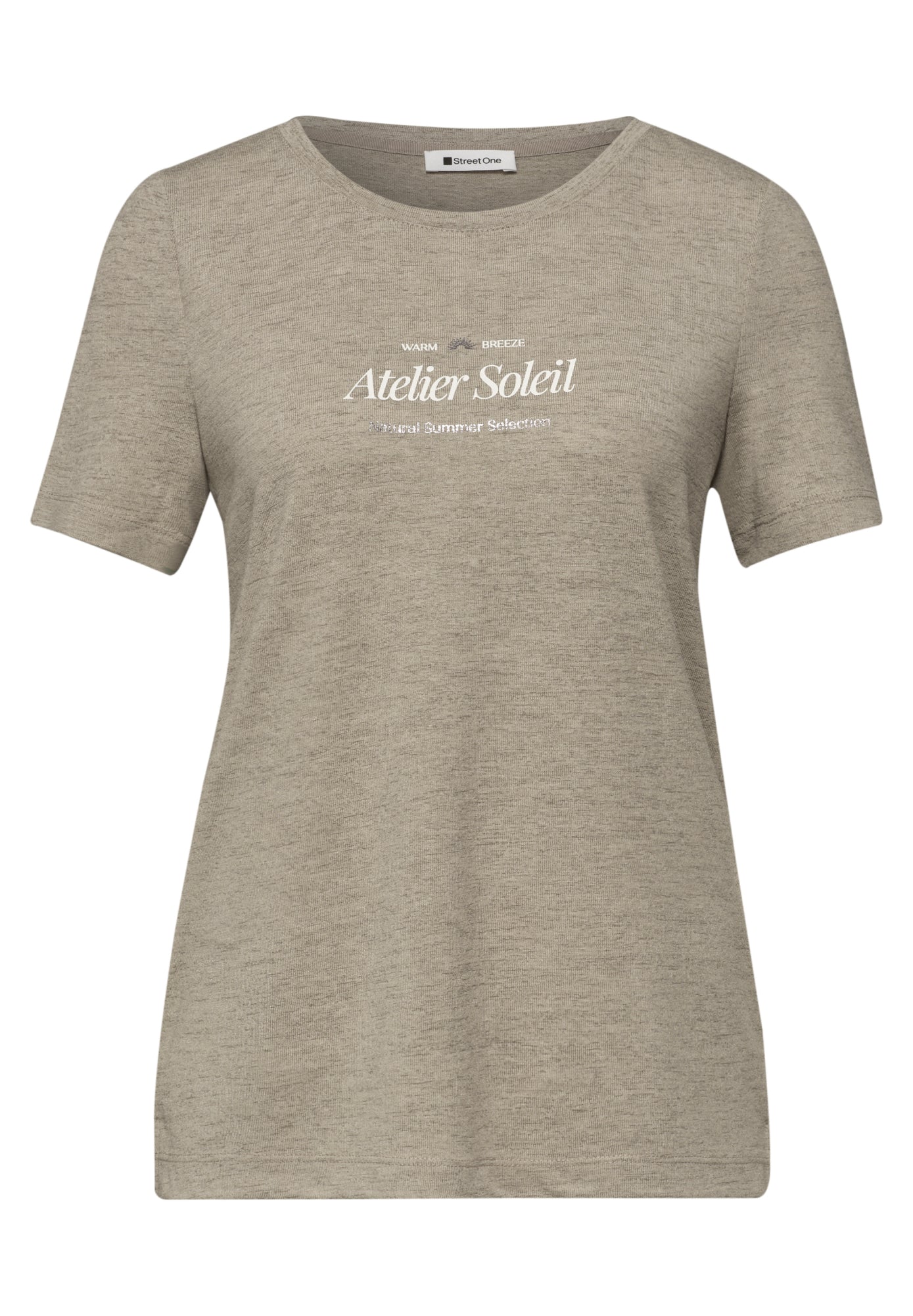 T-Shirt mit Rundhals und Wording - Image 2