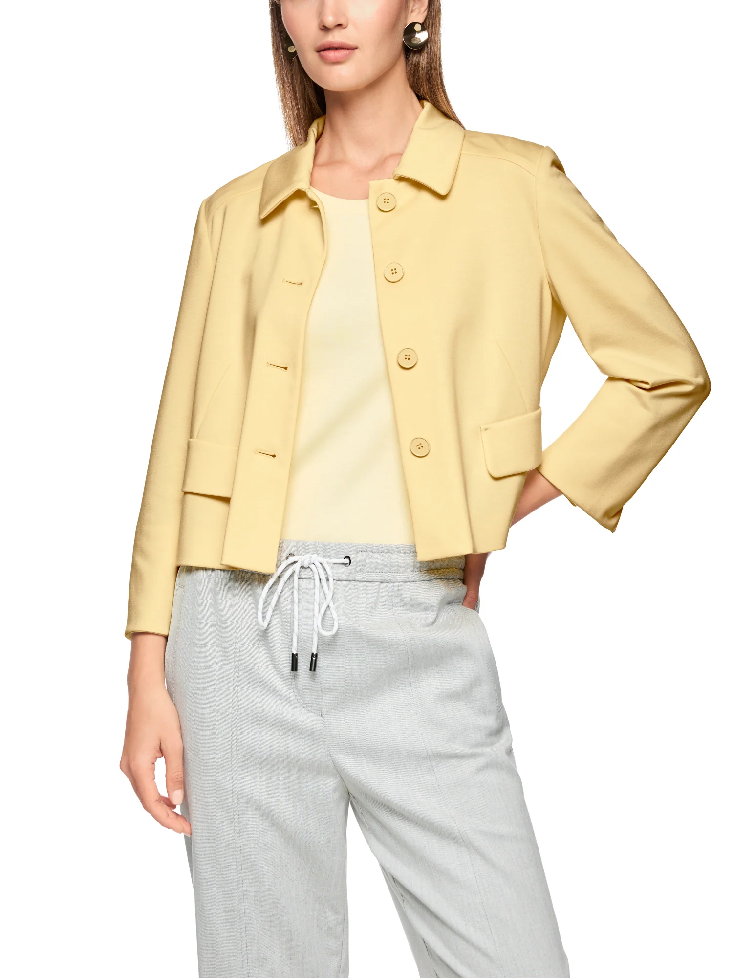 Kurze Jacke mit Kentkragen - Image 4