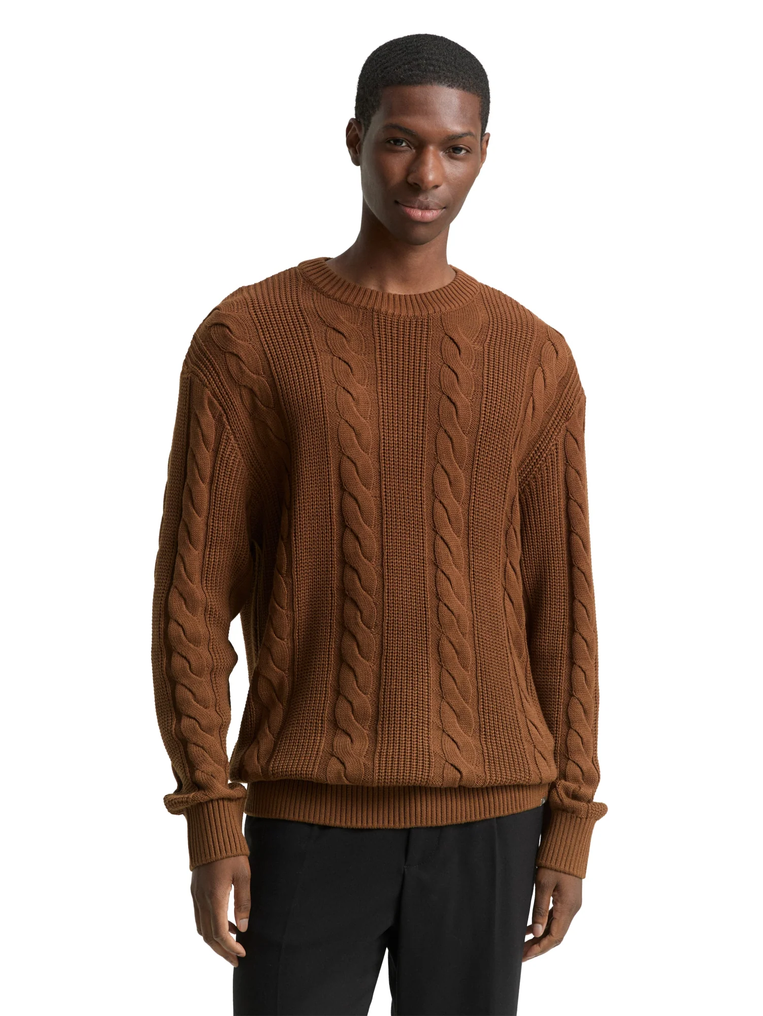 Strickpullover mit Zopf-Muster - Image 2