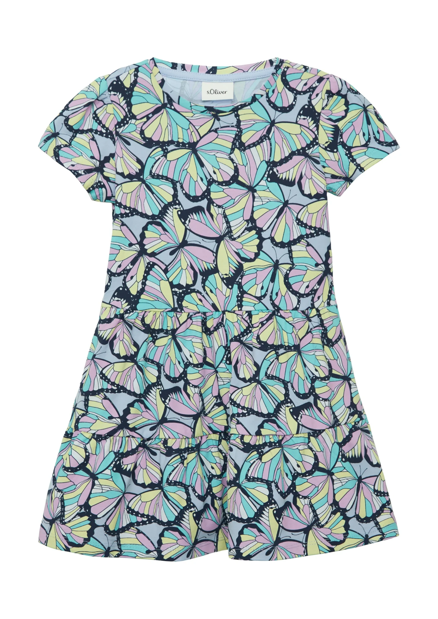Stufenkleid mit Puffärmeln - Image 2