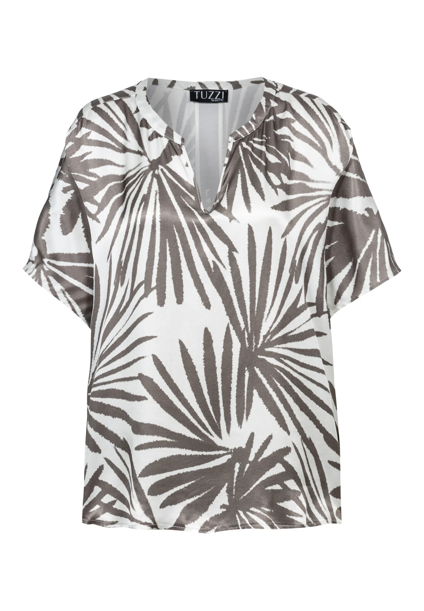 Bluse mit Palmenmuster