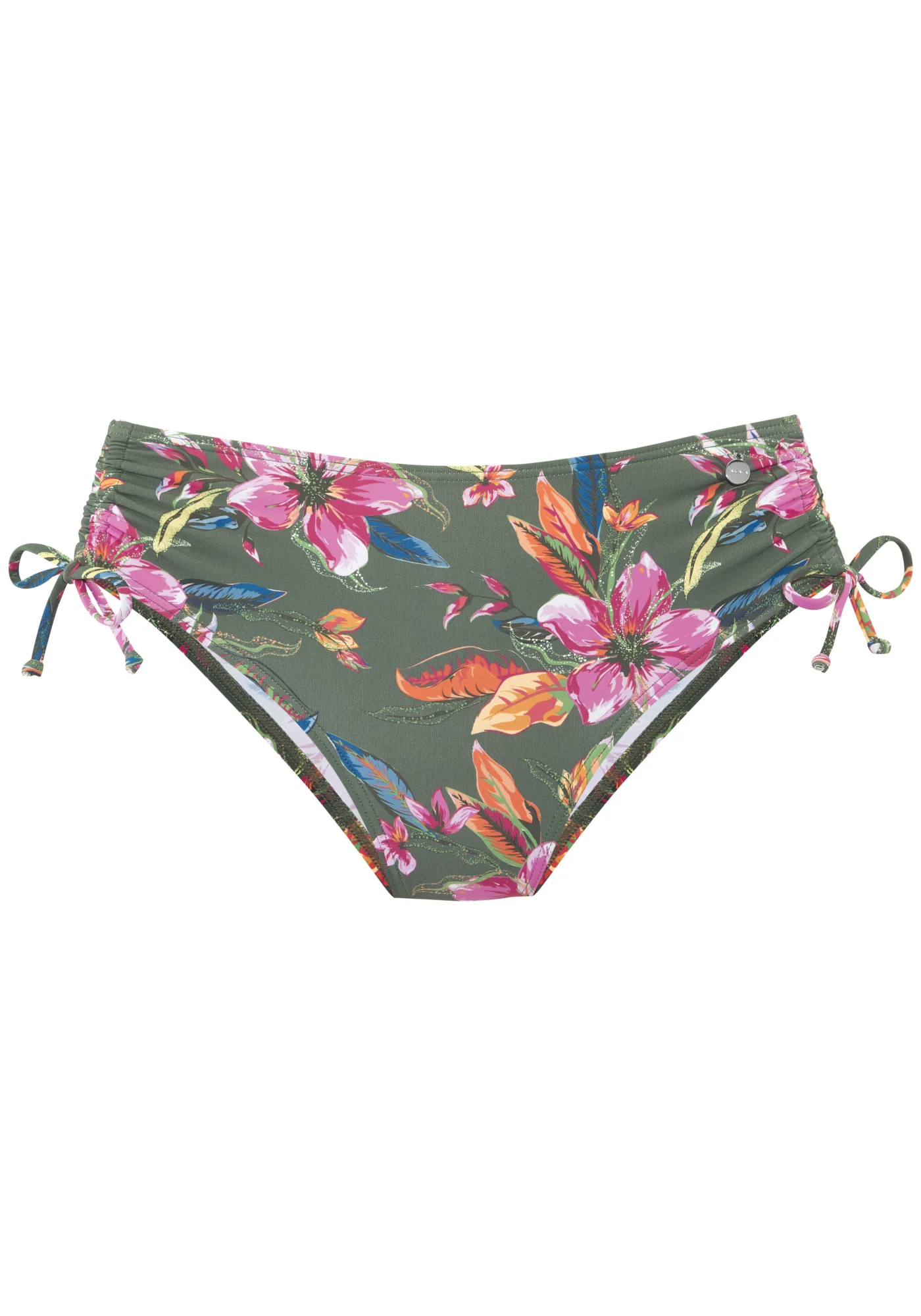 Bikinihose mit Raffung