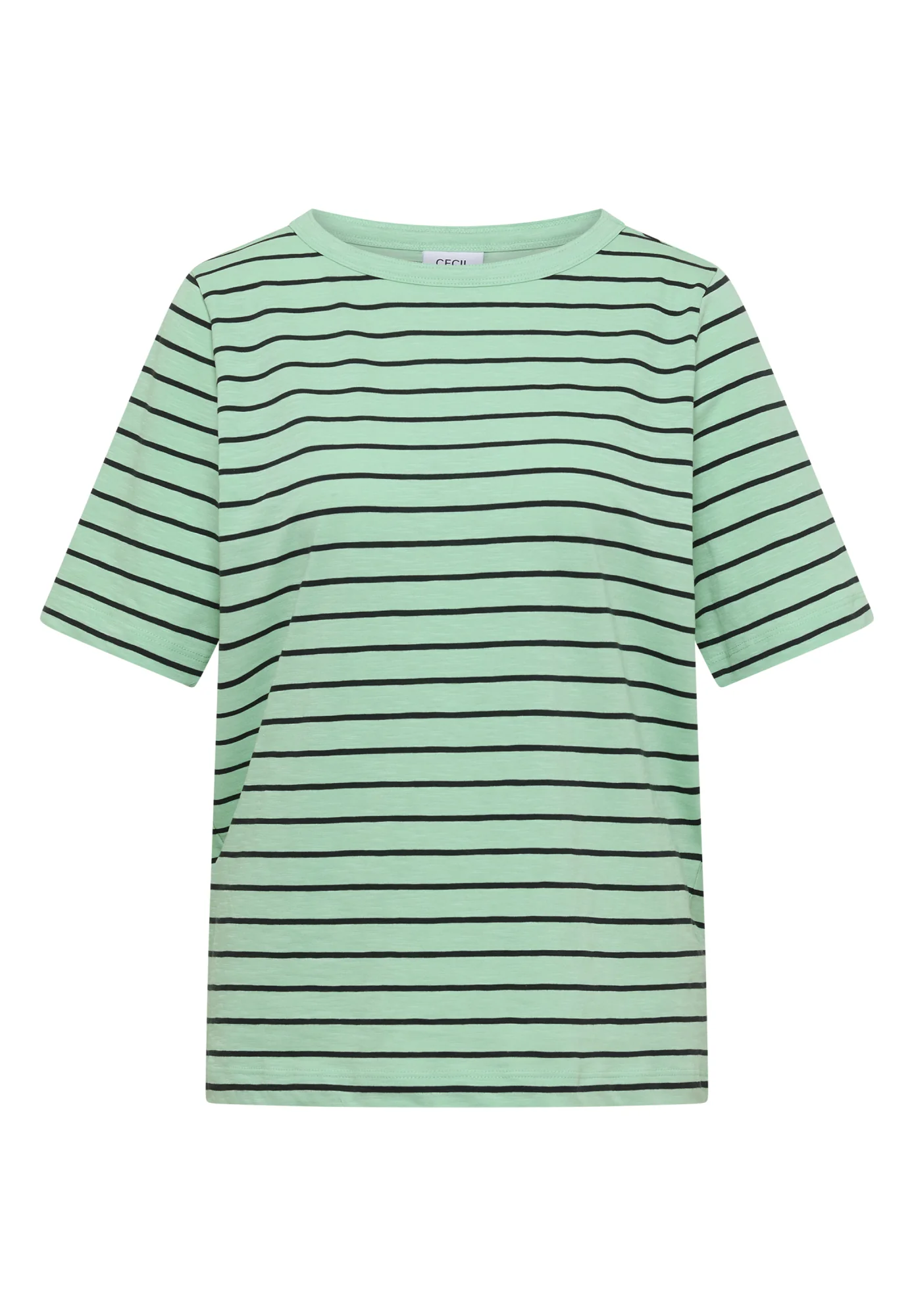 T-Shirt mit Boatneck und Streifen - Image 4